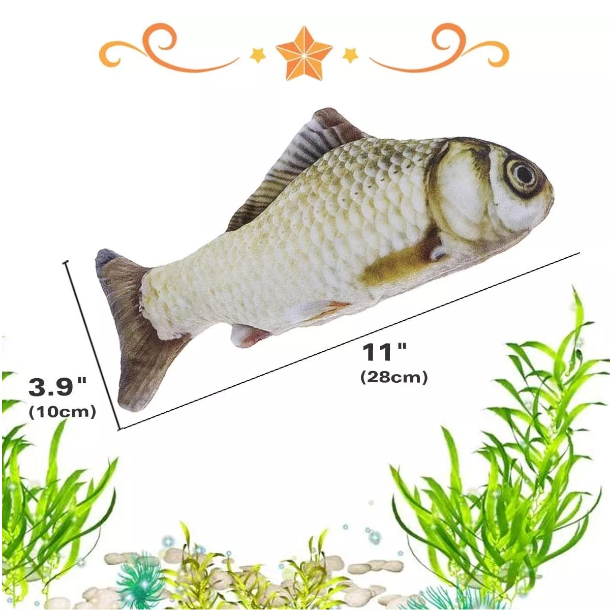 Juguetes Gato Eléctrico Pez Con Catnip Pescado Para Gatos