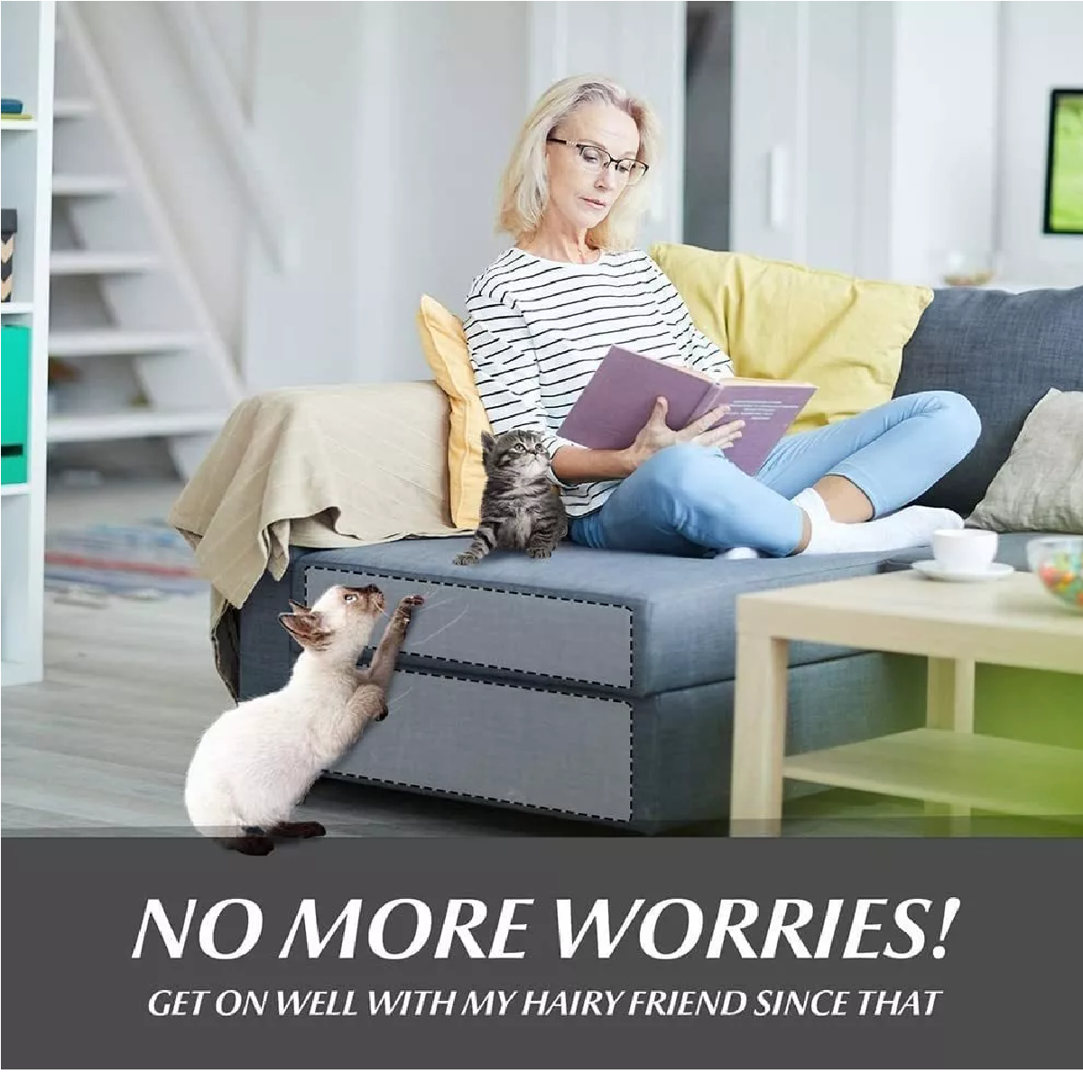 Protector De Muebles Gatos Protector Antiarañazos 12 Pcs