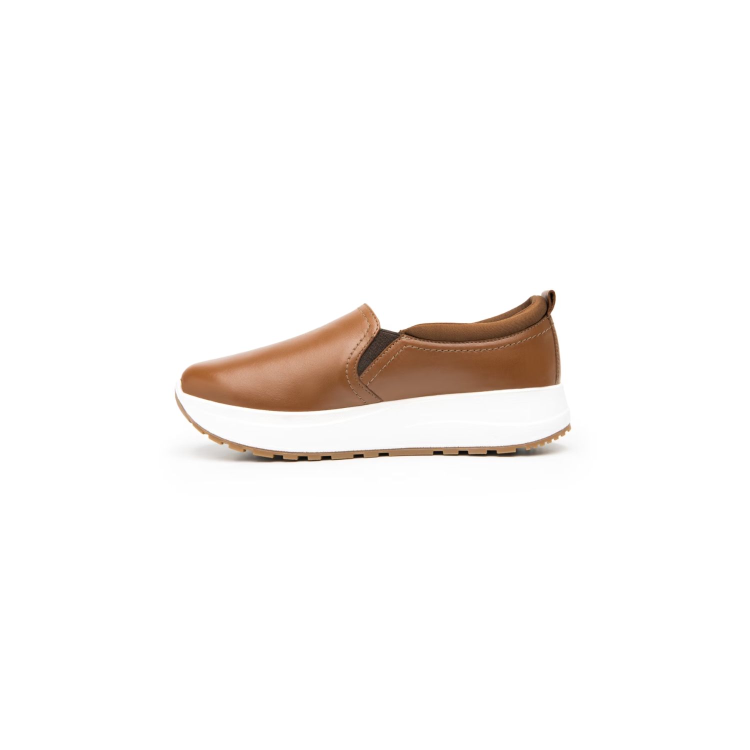 Tenis Slip On Flexi Mujer Plataforma Tan - 117207
