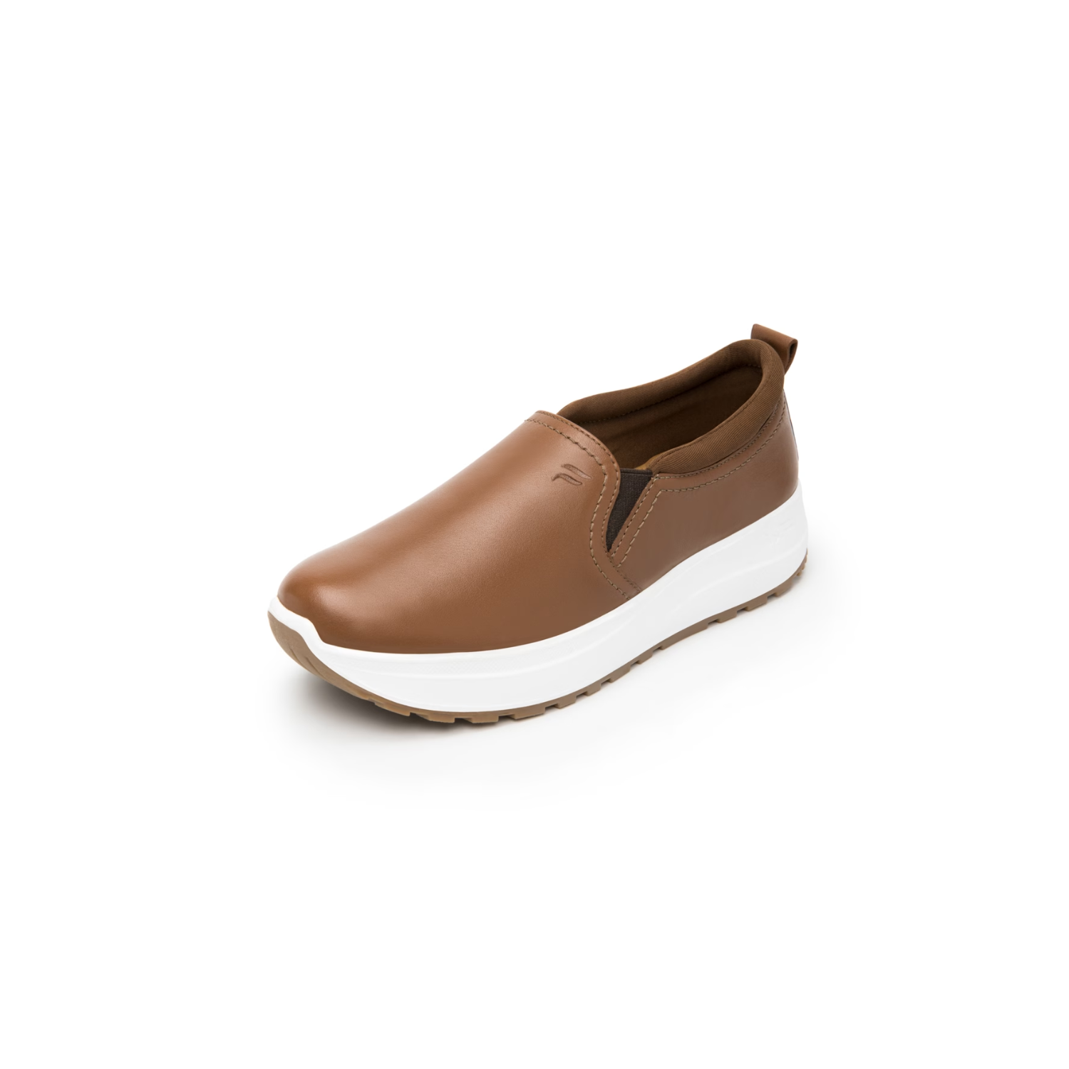 Tenis Slip On Flexi Mujer Plataforma Tan - 117207