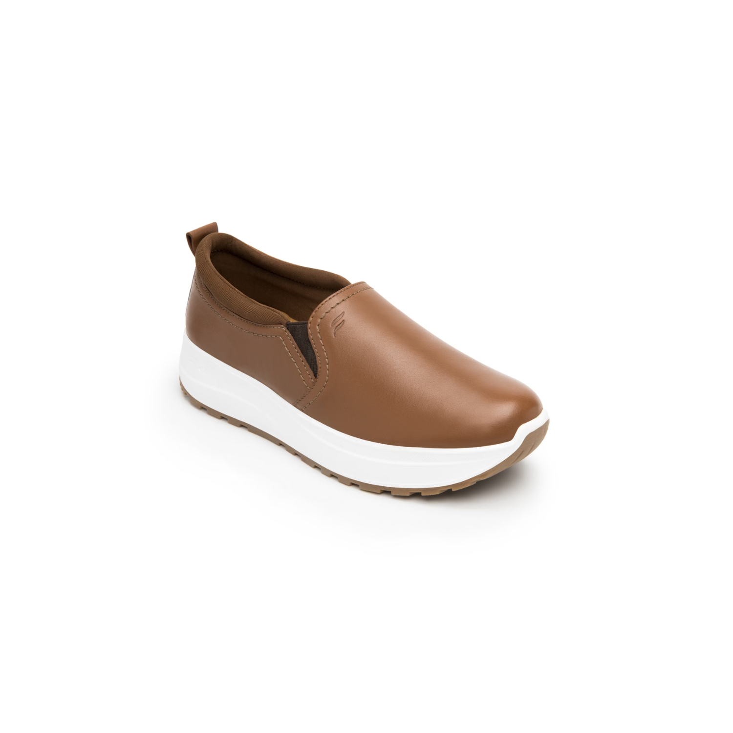 Tenis Slip On Flexi Mujer Plataforma Tan - 117207