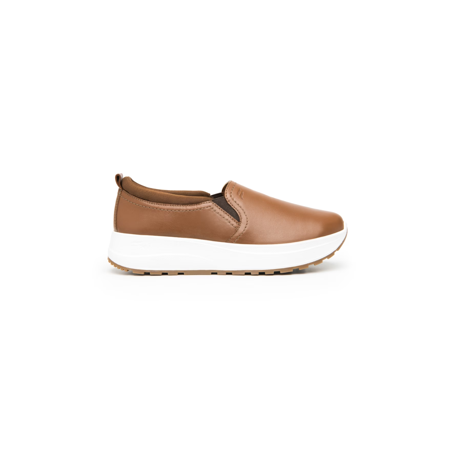 Tenis Slip On Flexi Mujer Plataforma Tan - 117207