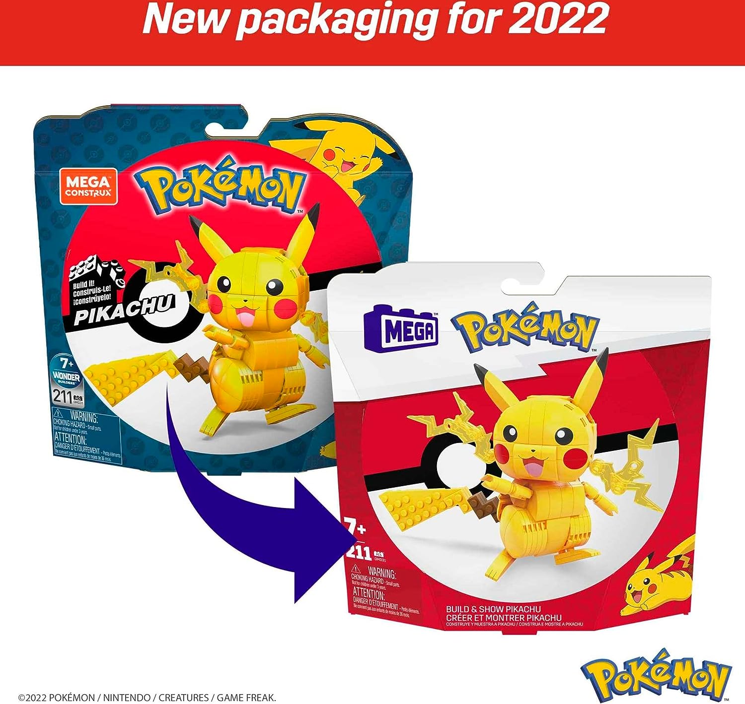 Mega Construx Pokémon PIKACHU MEDIANO