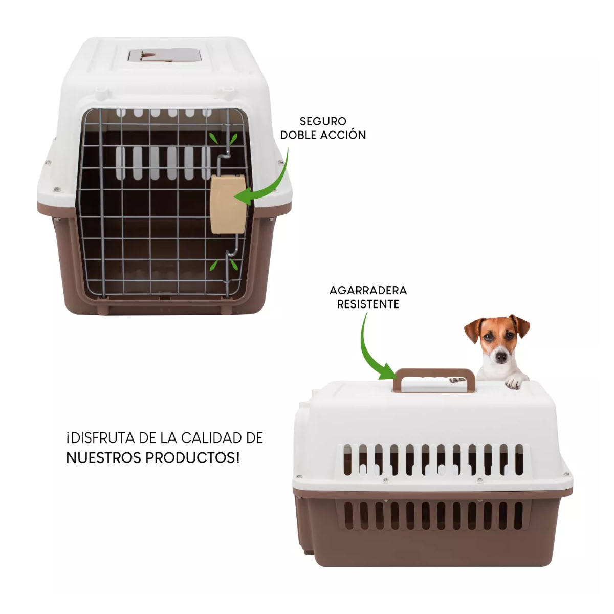 Jaula Transportadora  Mascotas Caja Viaje Gato Perro Cafe