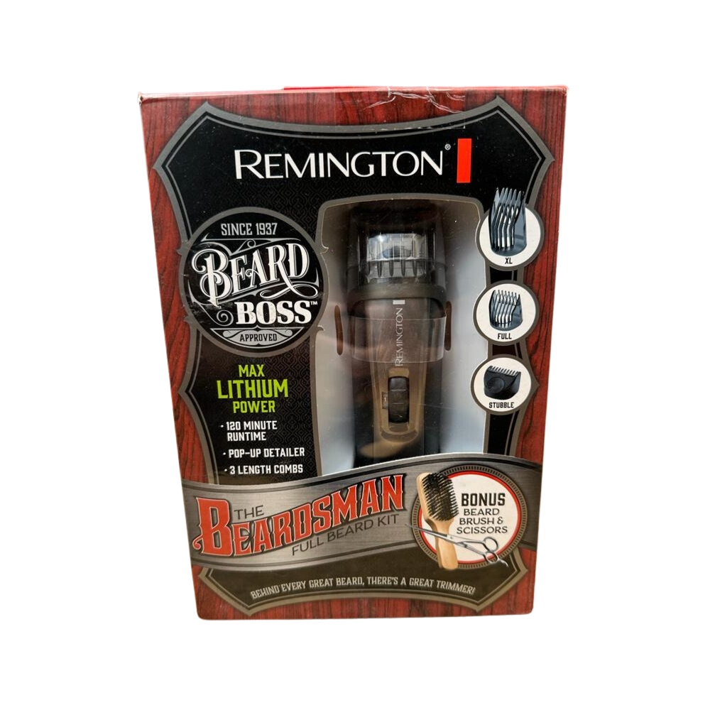 Kit De Recortadora Para Barba Remington Beard Boss MB4045B - Negro