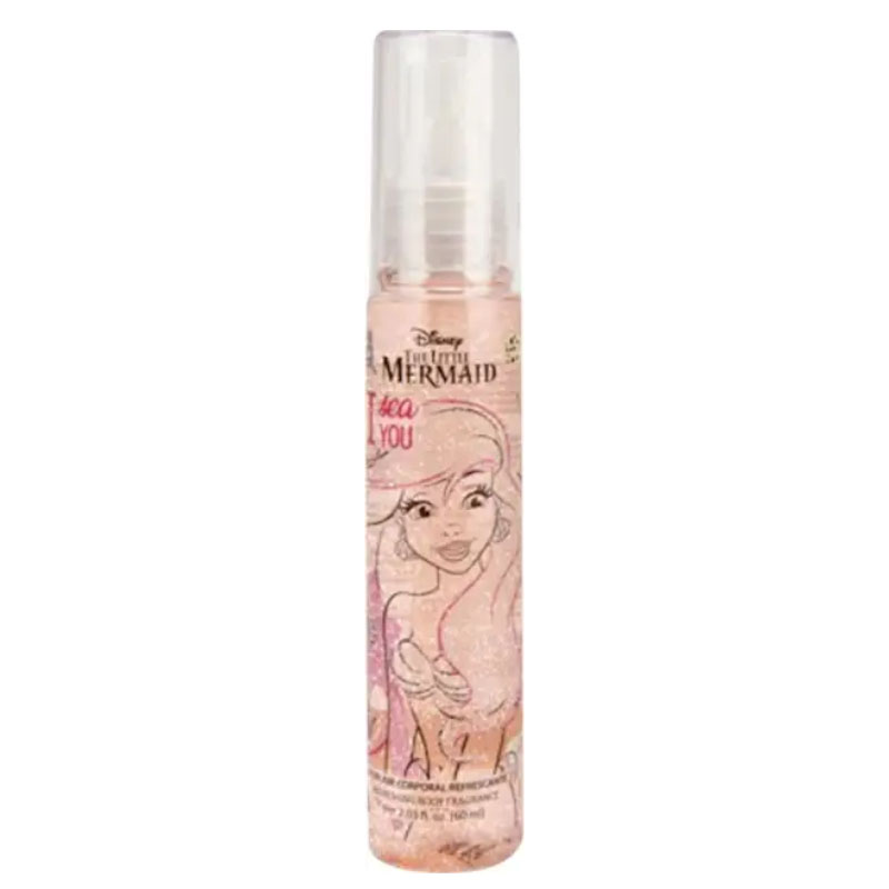 Set De 2 Fragancias Con Gliter Marca Disney Stitch Y Ariel