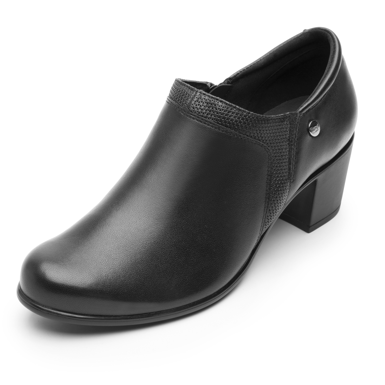 Zapato De Tacon Mujer Flexi Semi Vestir 110413 Negro Cierre