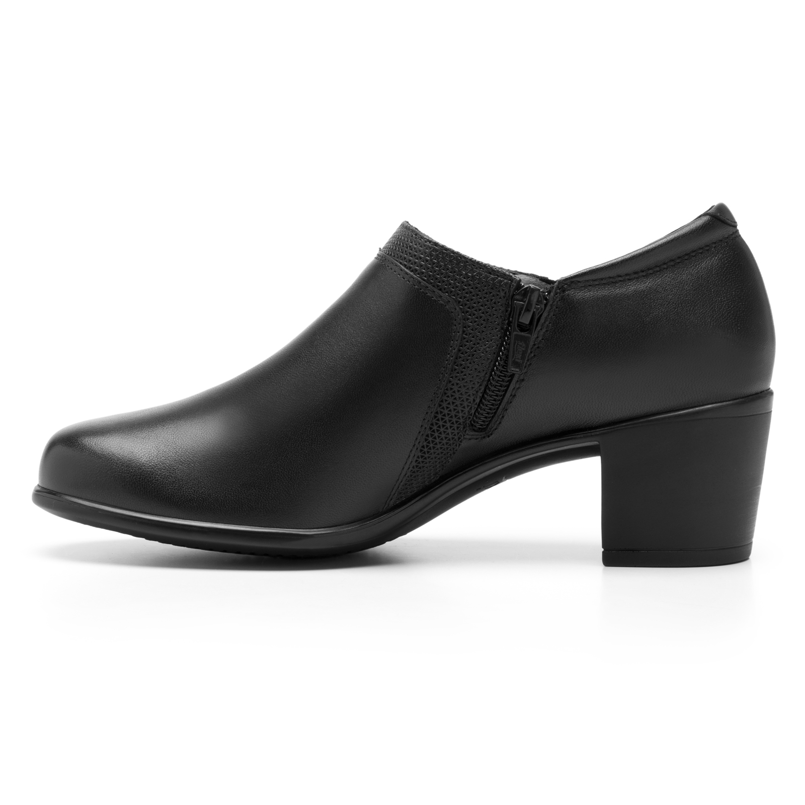 Zapato De Tacon Mujer Flexi Semi Vestir 110413 Negro Cierre