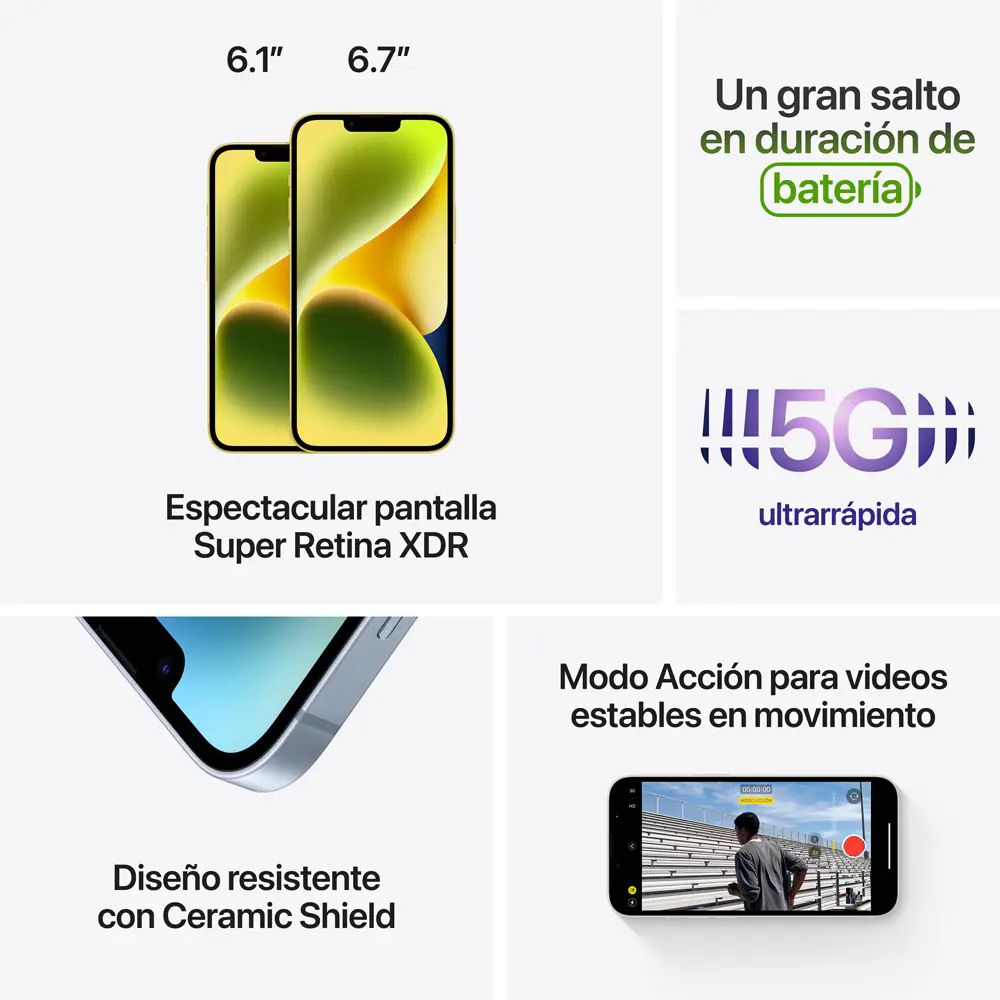 iPhone 14 Plus APPLE (Reacondicionado Como Nuevo - 6 GB - 128 GB