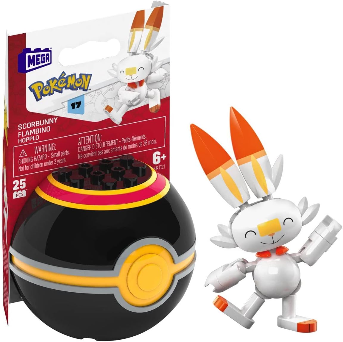 Pokebola Scorbunny Pokemon Mega Construx