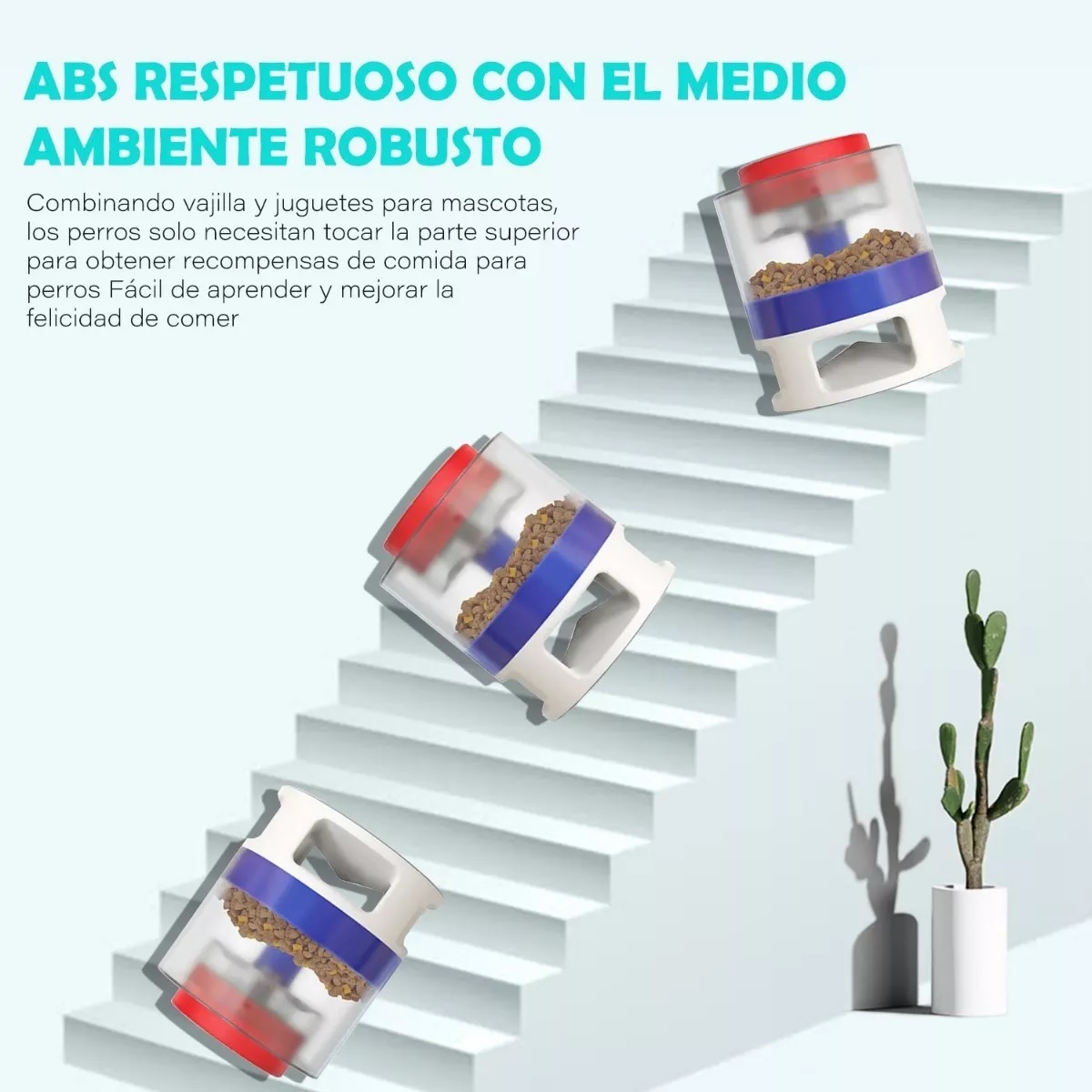 Dispensador De Alimentador Automatico Para Perros Y Gatos