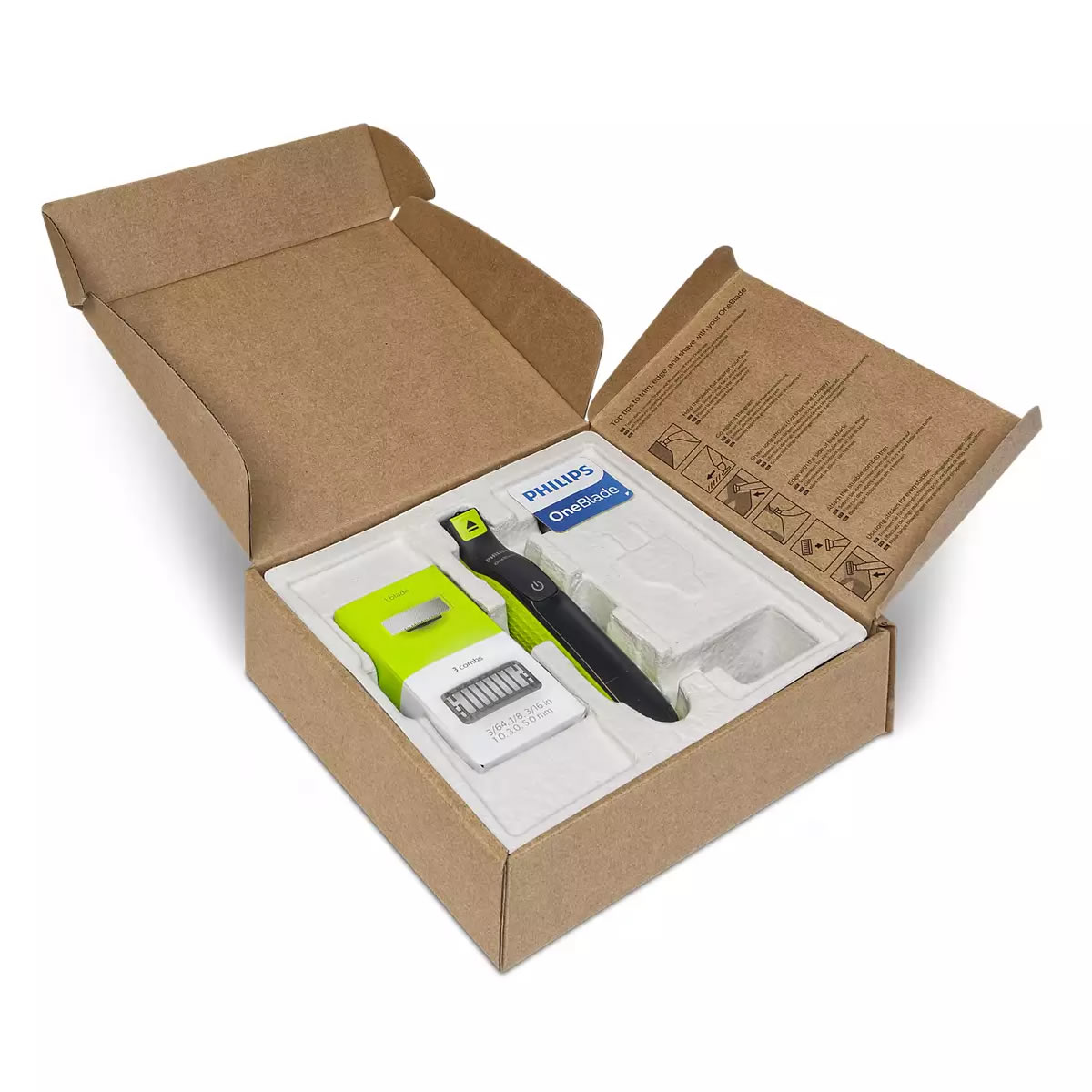 Máquina Para Afeitar Philips OneBlade QP2520/30 - Verde