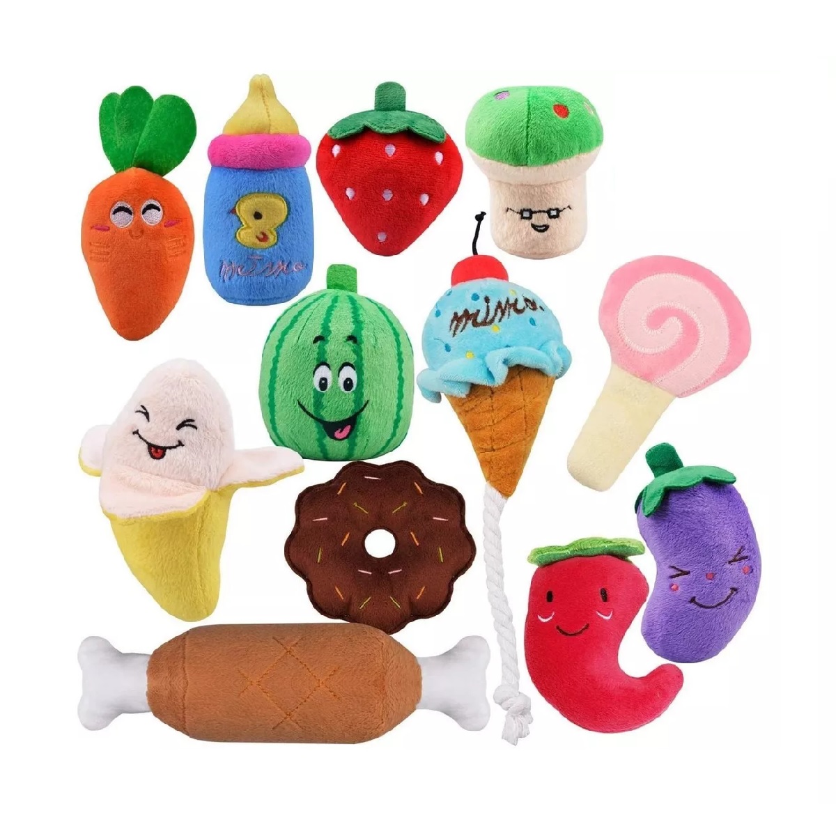Kit Juguete Para Perros Masticar Entrenamiento Molar 12pcs