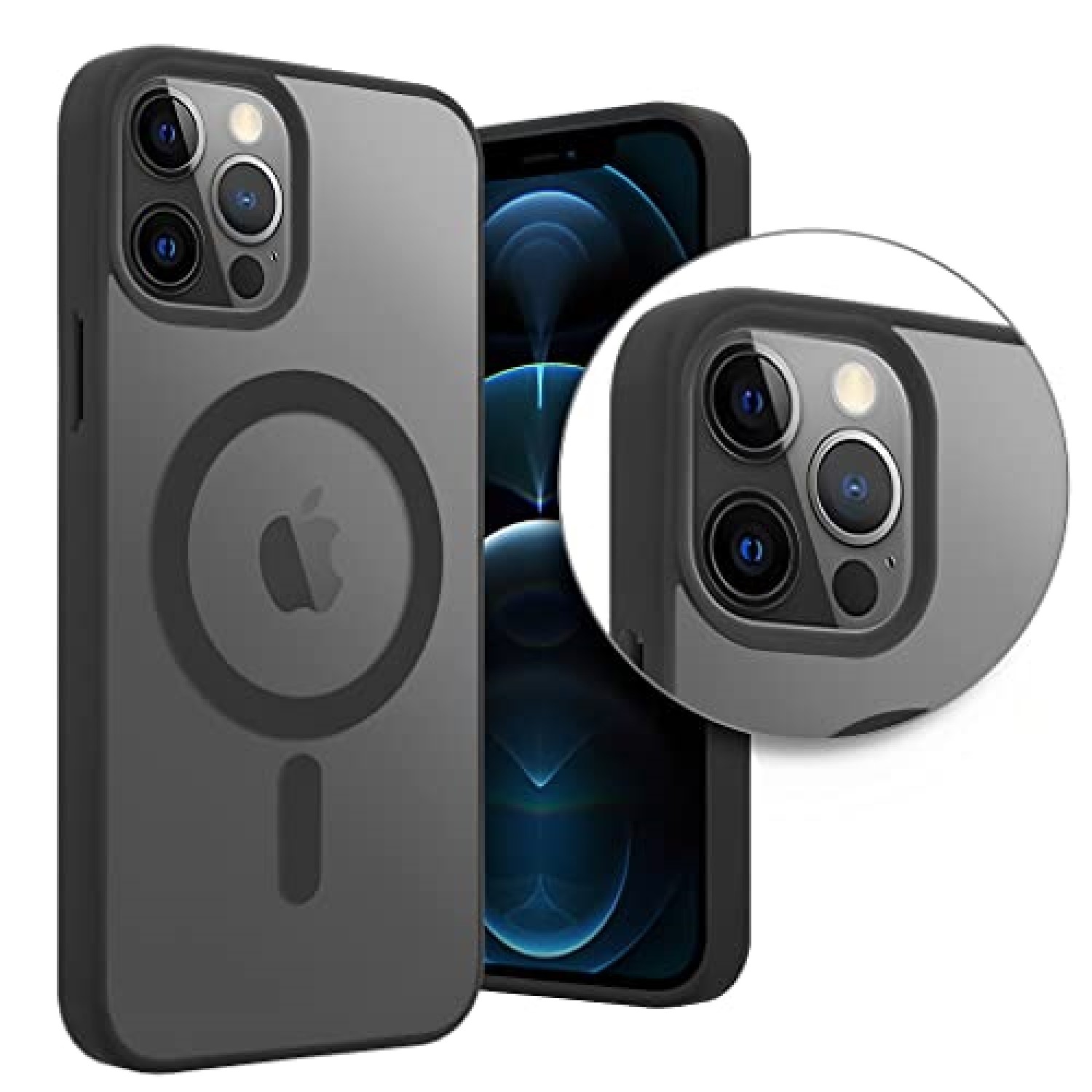 Funda Protector para iPhone 11 Pro Max de 6.5" Case Minimalista con Carga Magnética e inalámbrica Compatible Cargador Magsafe (2023) Carcasa a Prueba de Golpes de Uso Rudo Anti-Amarillo