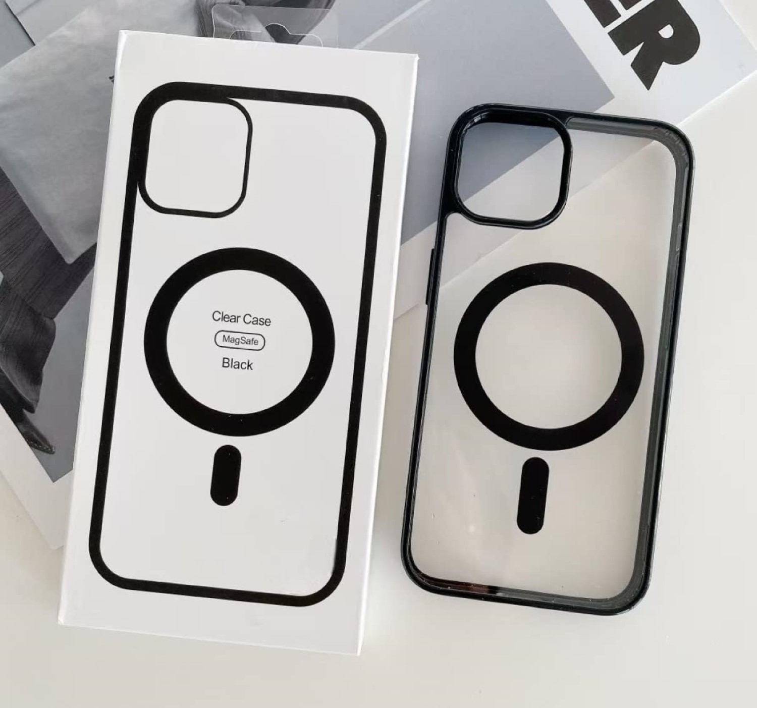Funda para iPhone 11 de 6,1" Case Transparente Minimalista, Carga Magnética e inalámbrica Compatible Magsafe (2023) Carcasa a Prueba de Golpes de Uso Rudo