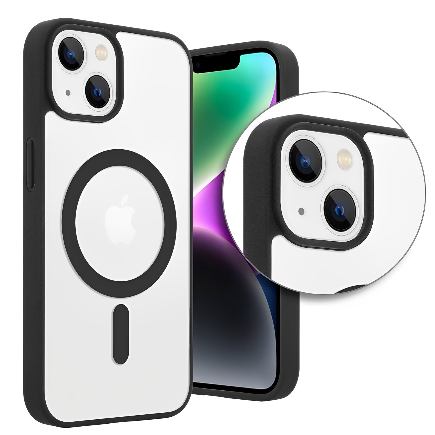 Funda para iPhone 11 de 6,1" Case Transparente Minimalista, Carga Magnética e inalámbrica Compatible Magsafe (2023) Carcasa a Prueba de Golpes de Uso Rudo