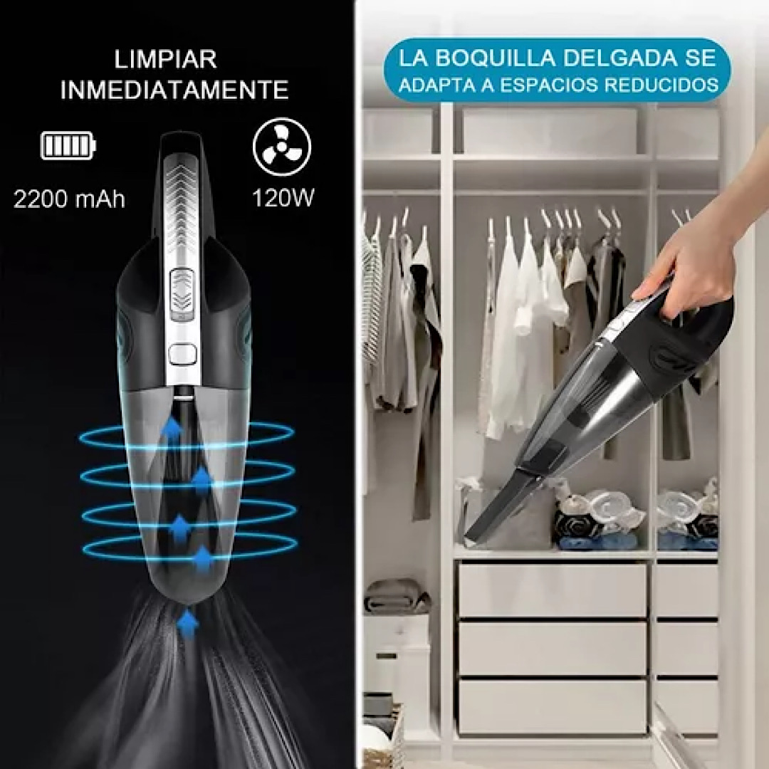 Aspirador De Mano Portátil Para Hogar Y Automóvil