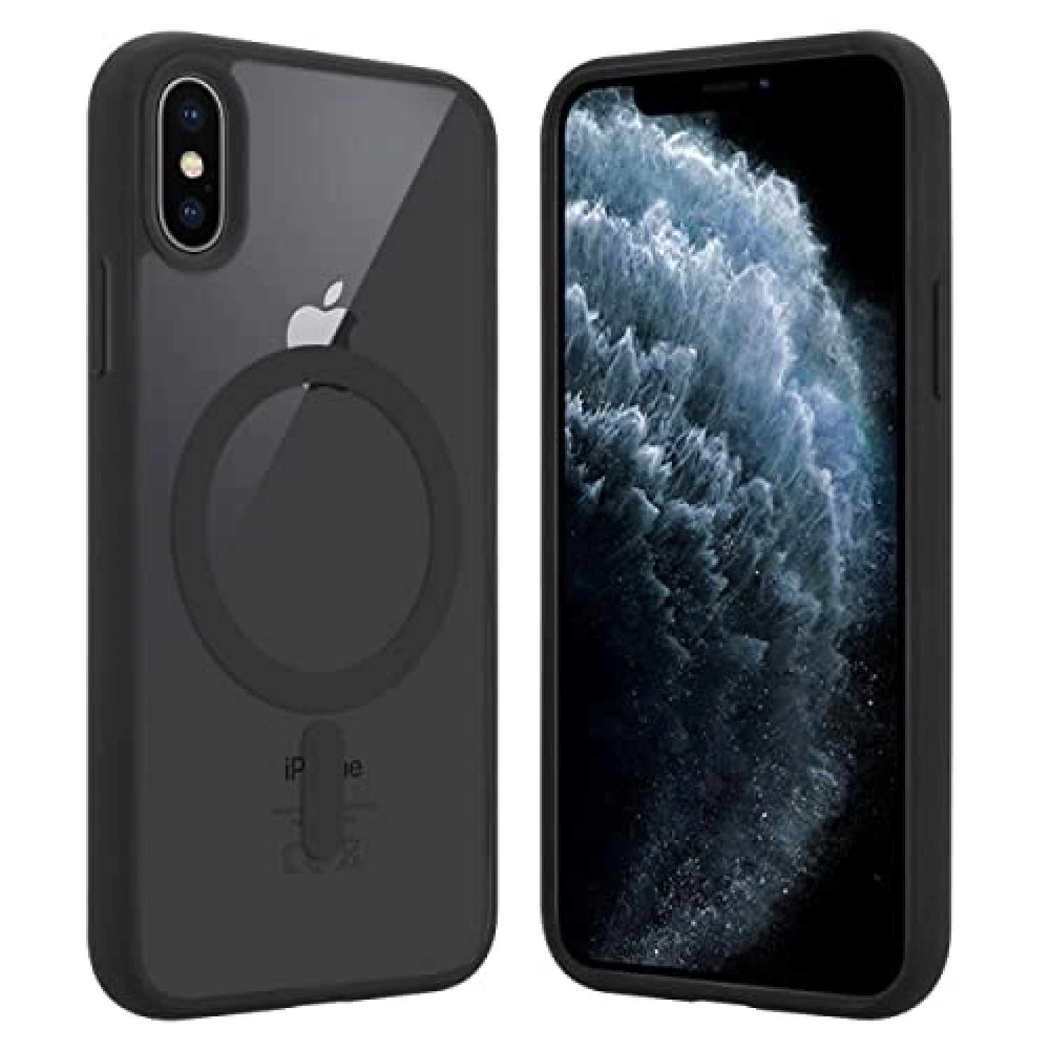 Funda Protector para iPhone X/iPhone XS de 5.8" Case Minimalista, Carga Magnética e inalámbrica Compatible con Cargador MagSafe (2023) Carcasa a Prueba de Golpes Uso Rudo Anti-Amarillo
