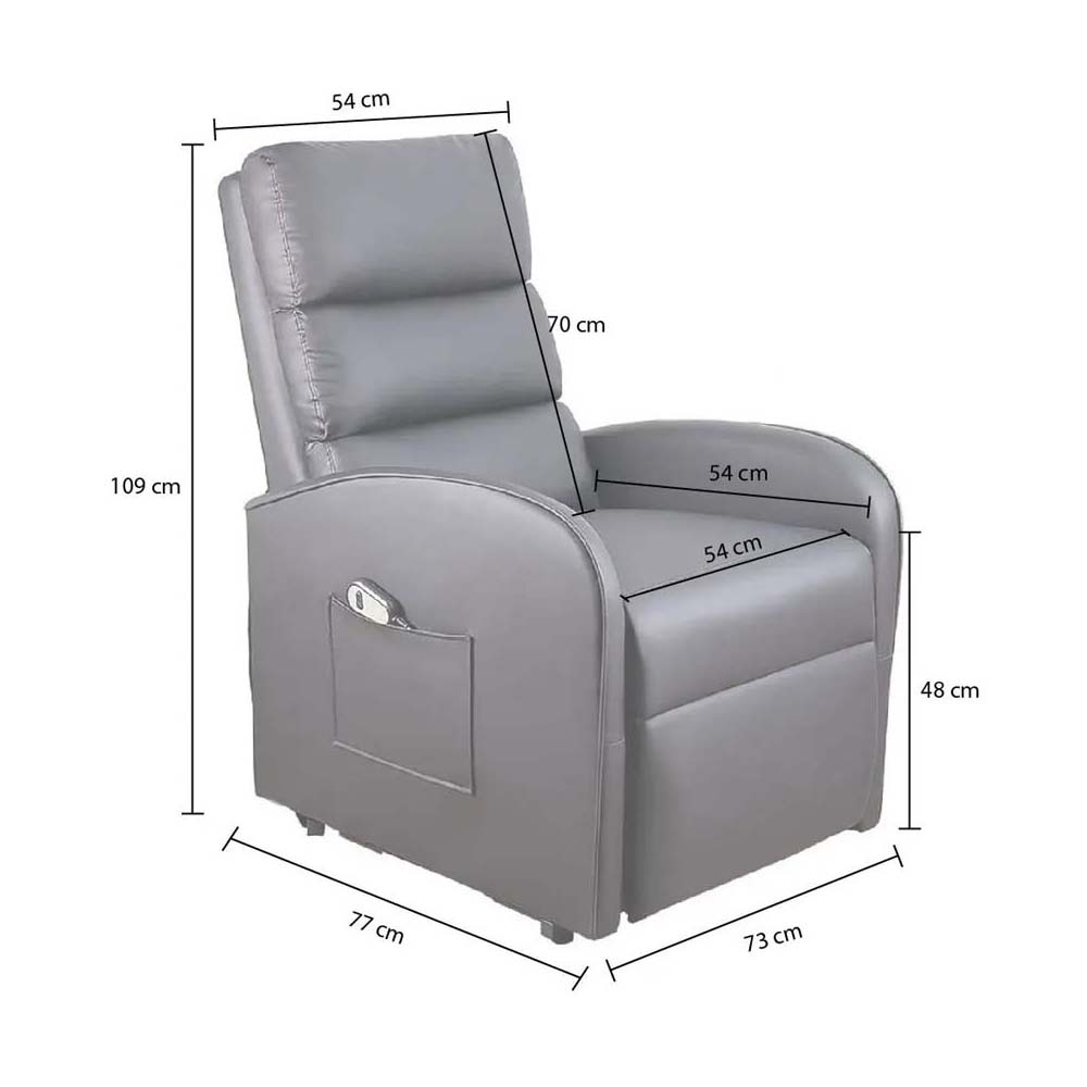 Sillon De Masaje Electrico Reposet Reclinable Brave Negro