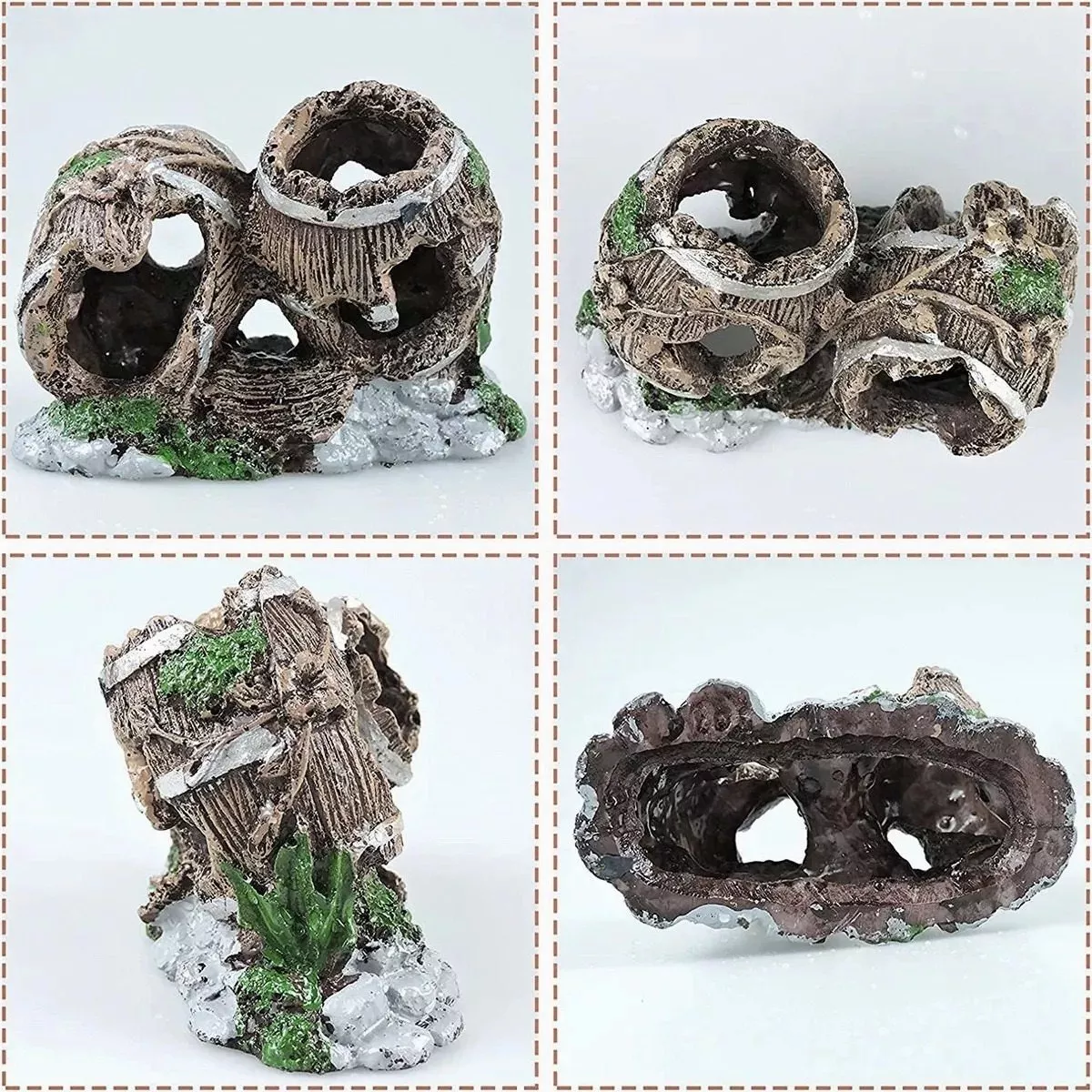 Set 20 Pcs Plantas Artificiales Decorativas Acuario Pecera