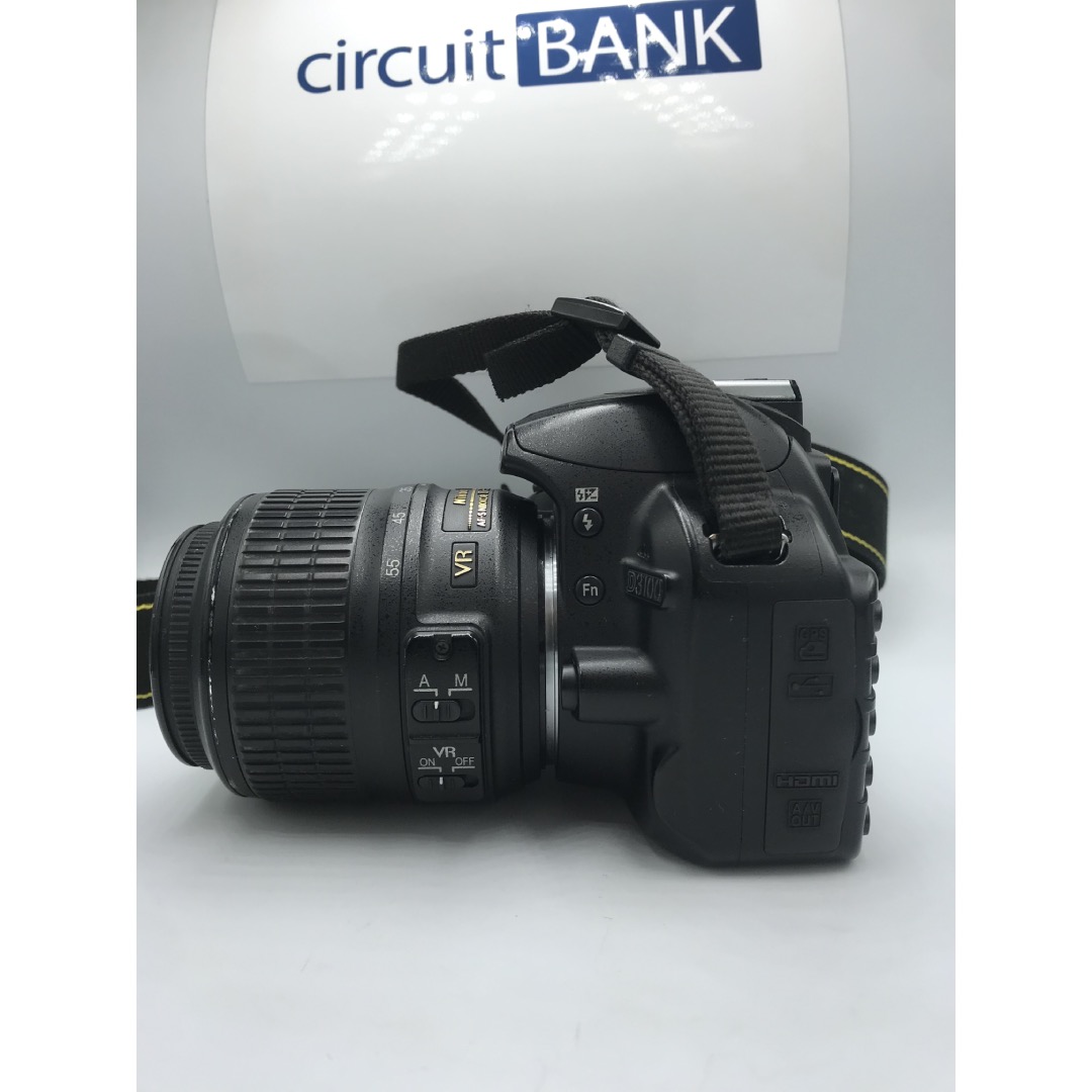 Camara Nikon D3100 AF-S DX 18-55mm f/3.5-5.6G VR (Reacondicionado grado B)