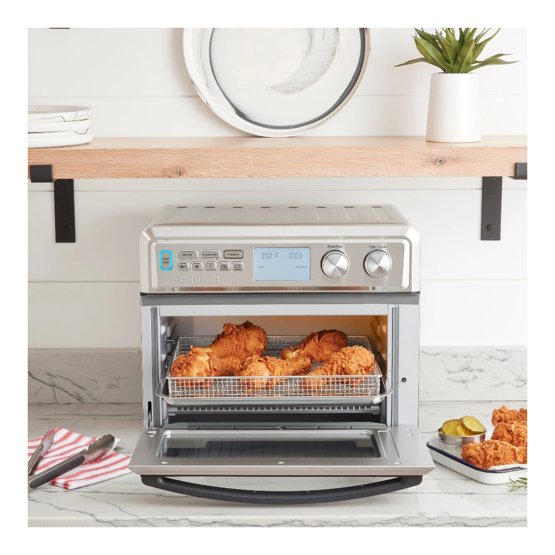 Horno Tostador Cuisinart Toa-95 Digital Con Freidora De Aire 1800v Gris