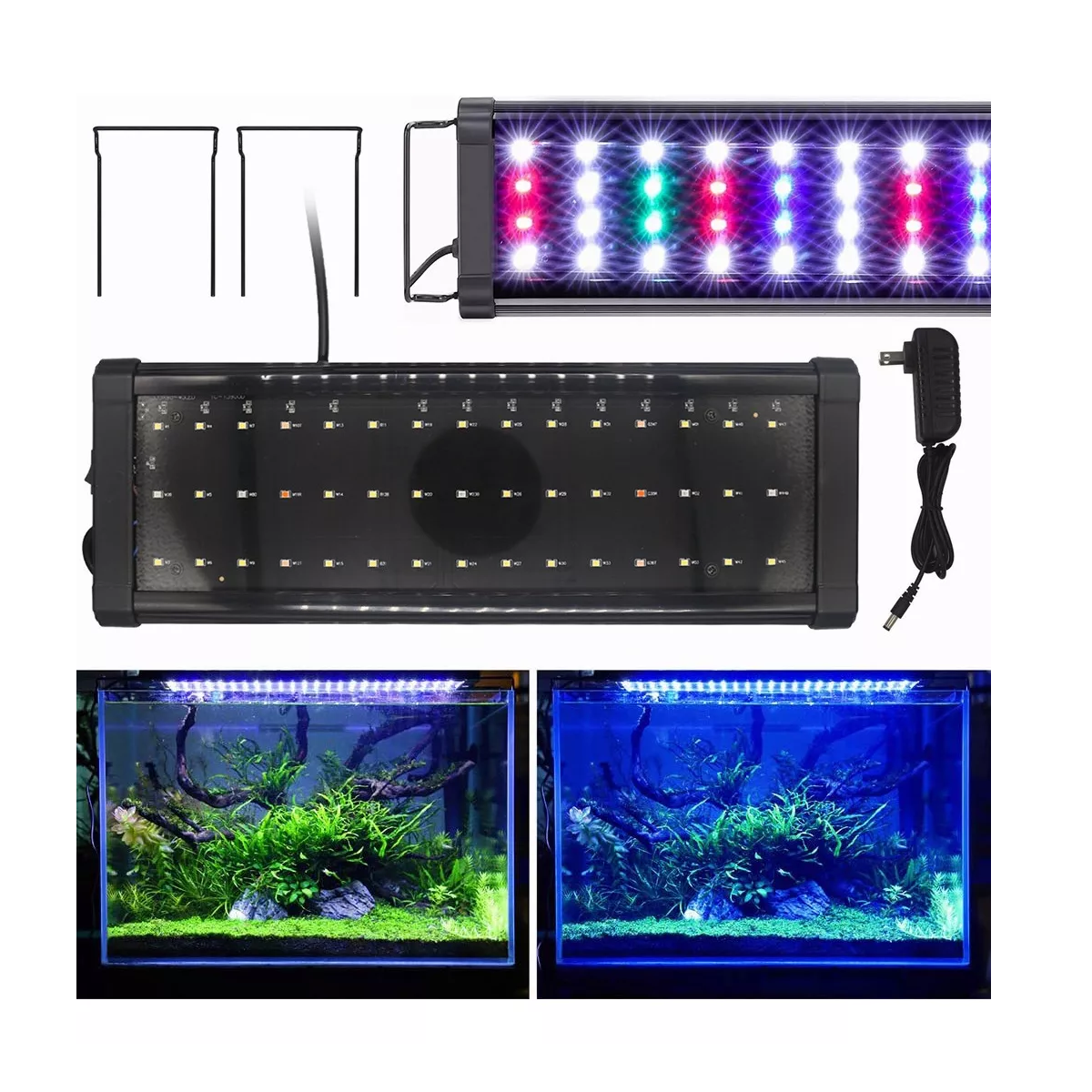 Luz Led Para Acuario De 12 W, 5 Colores Para Tanque Plantado