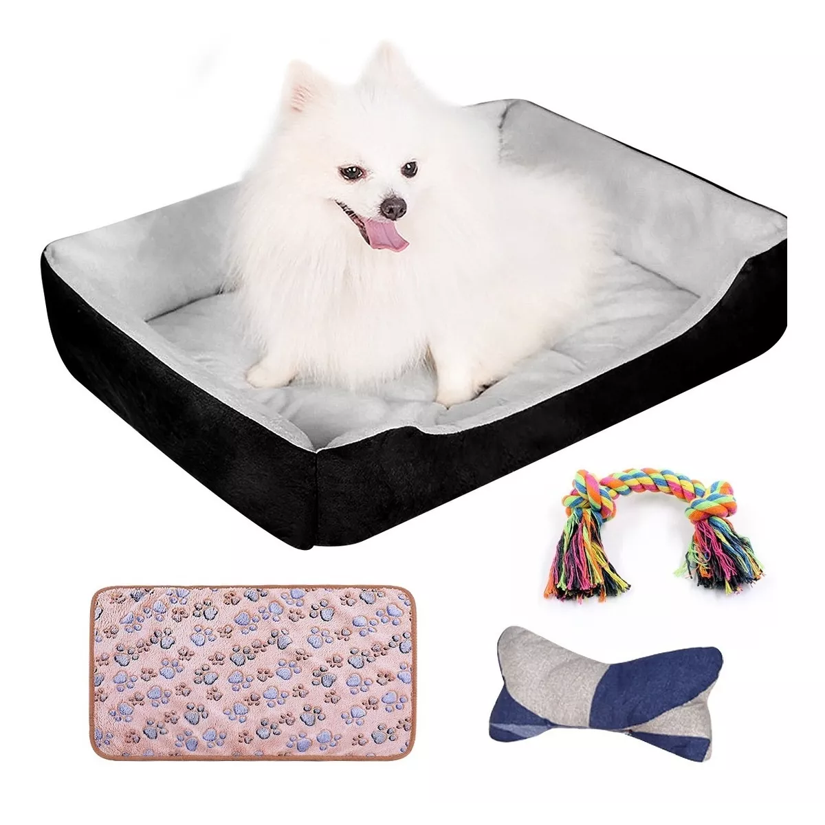 Cama Impermeable De 70x55 Mascotas, Gatos Y Perros Medianos