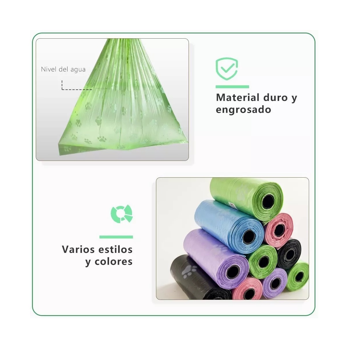 Kit 675 Bolsas Sanitarias (45 Rollos) / Recoger Heces Popo Perro