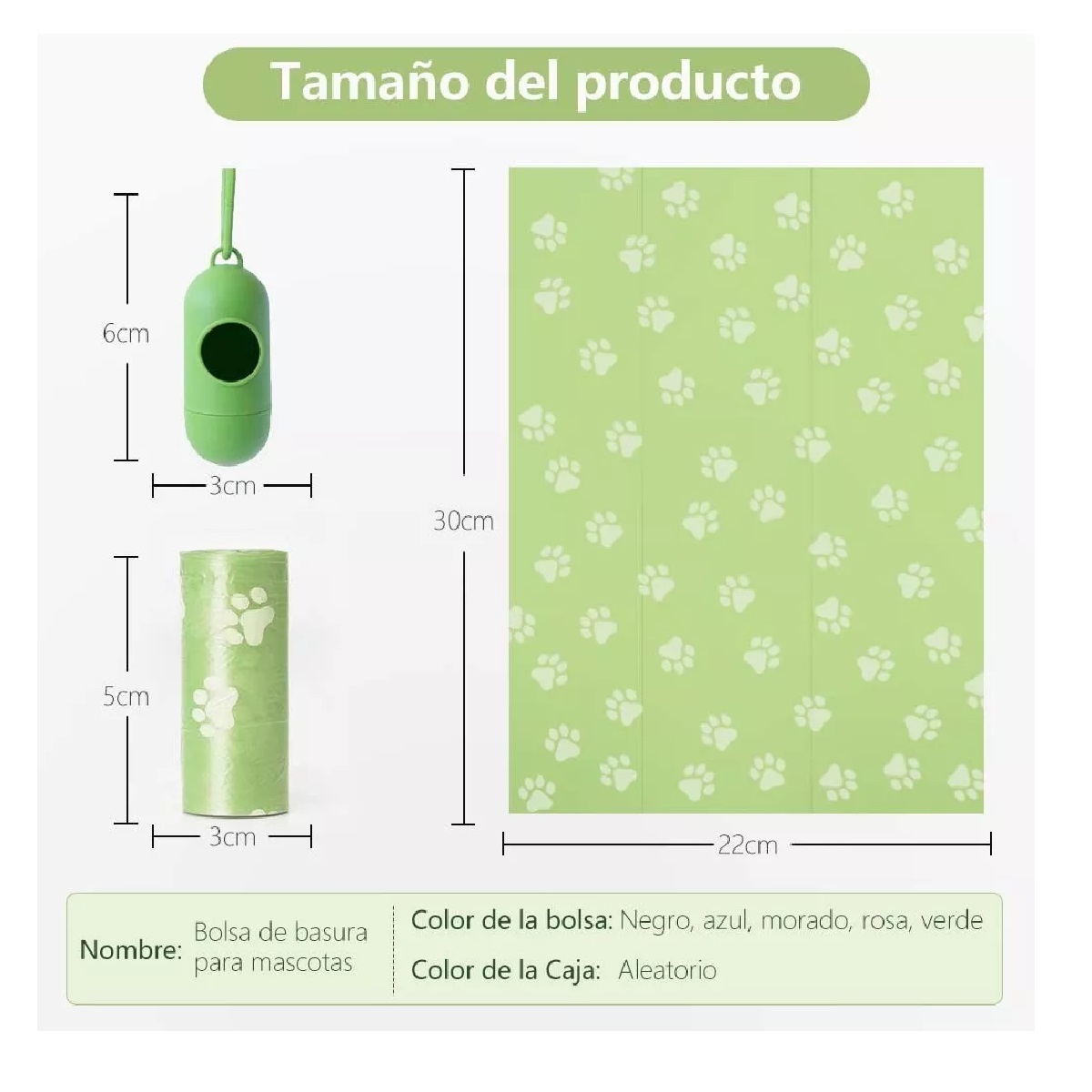 Kit 675 Bolsas Sanitarias (45 Rollos) / Recoger Heces Popo Perro