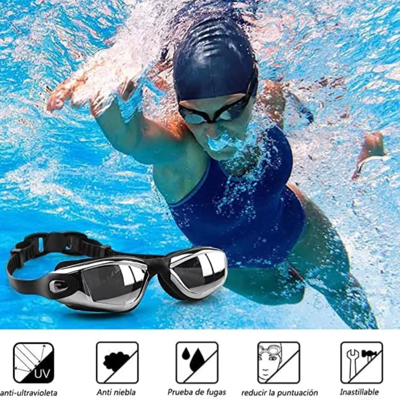 Gafas De Natación 4 en1,adecuado Para Adultos Y Niños.