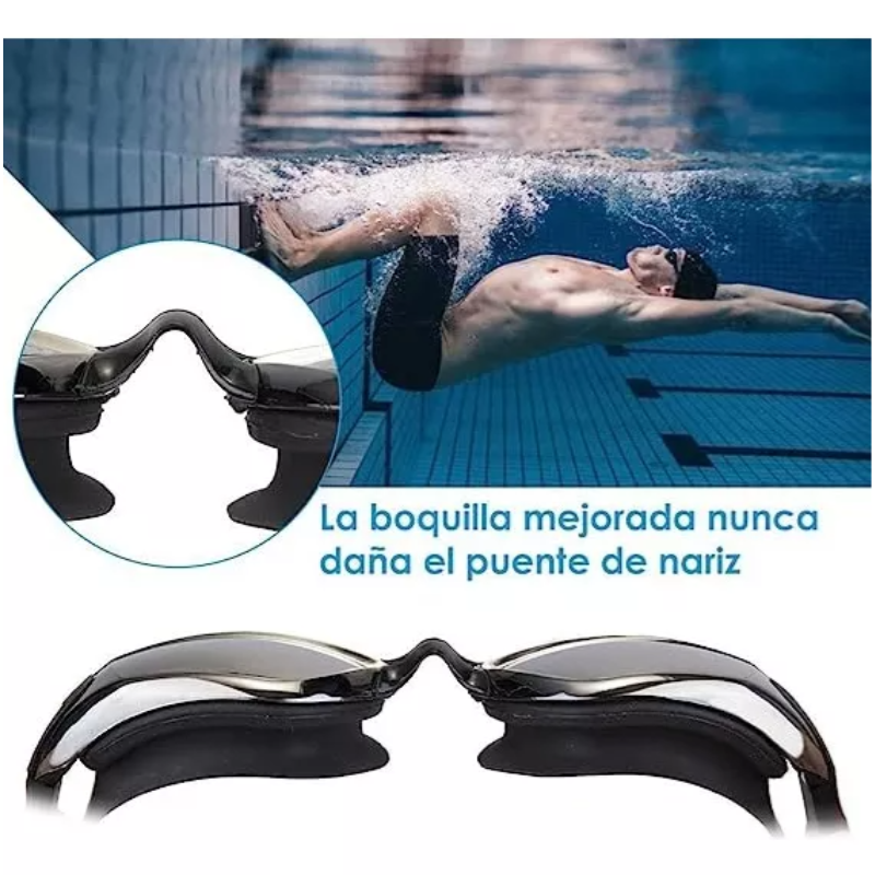 Gafas De Natación 4 en1,adecuado Para Adultos Y Niños.