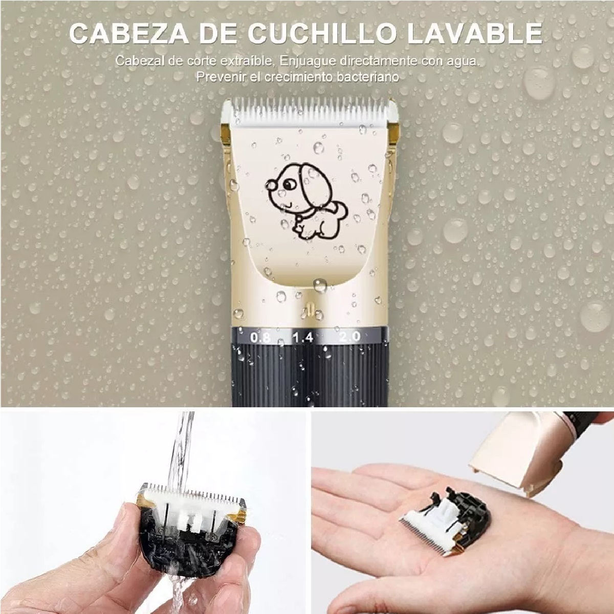 Kit De Máquina Cortadora De Pelo Para Mascotas Y Perros