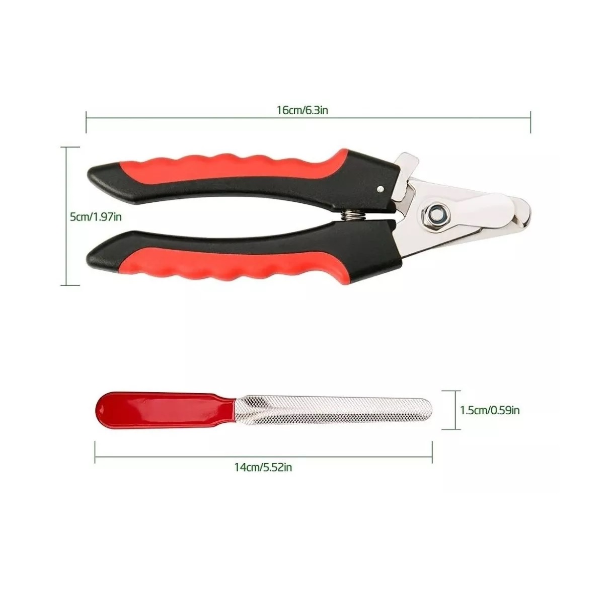 Kit Corta Uñas Para Perro O Gato Mascota Chico Grande + Lima