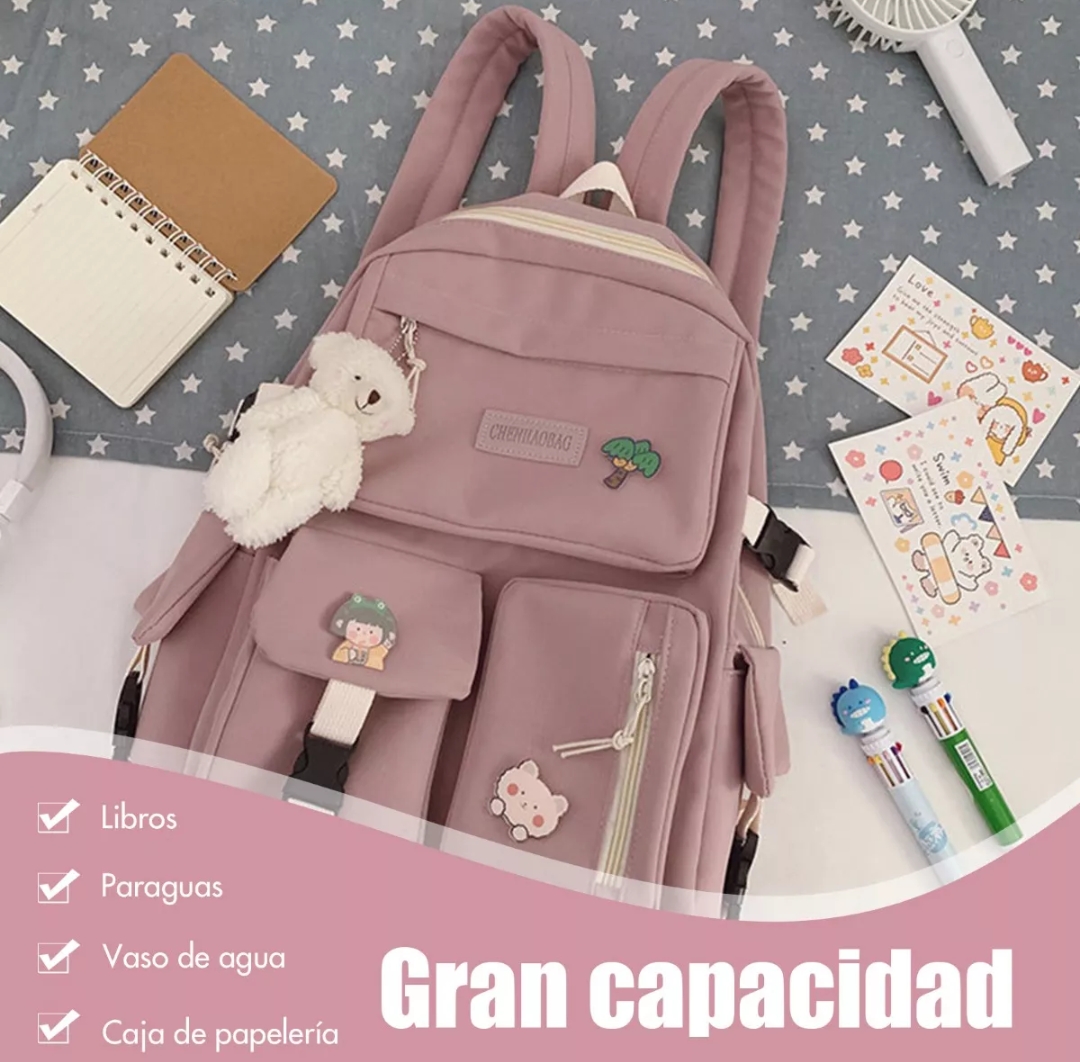 Mochila Gran Capacidad Para Laptop Mochila Escolar Casual