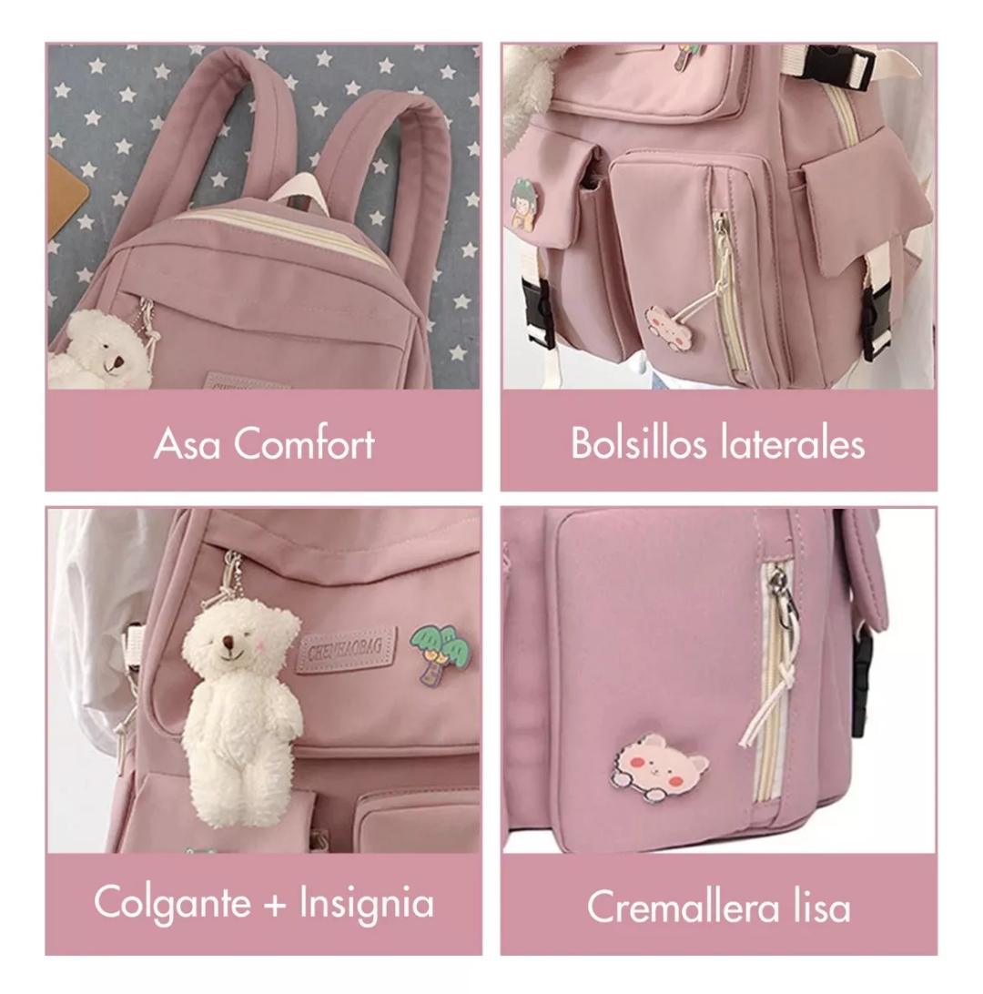 Mochila Gran Capacidad Para Laptop Mochila Escolar Casual