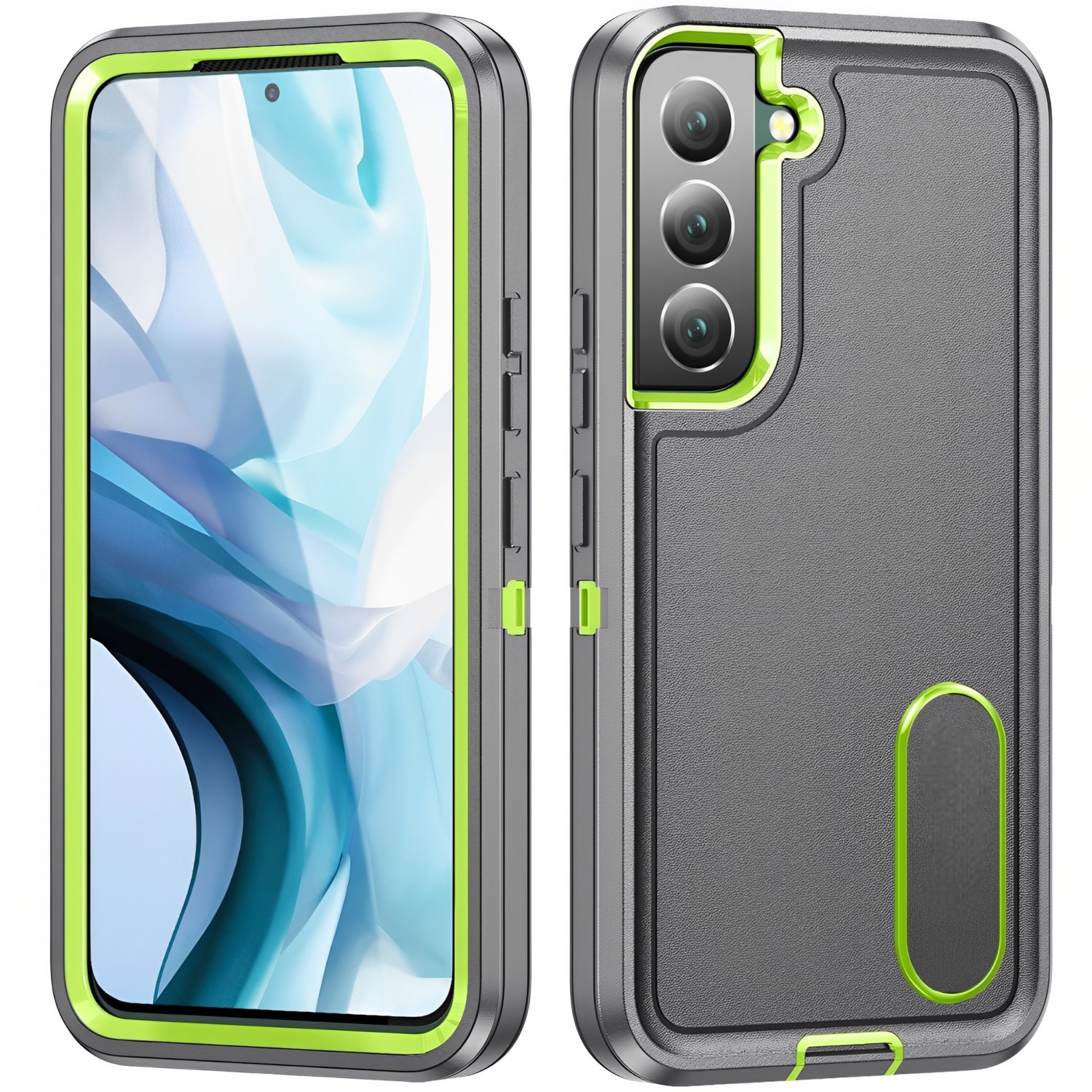 Funda para Samsung Galaxy S22 Ultra 5G de 6.6" Case de 3 Capas Resistente a Golpes y Caidas de Uso Rudo Grado Militar Protección de Cuerpo Completo 360, Carcasa Compatible con Carga Inalambrica con Protector de Pantalla Incluido.