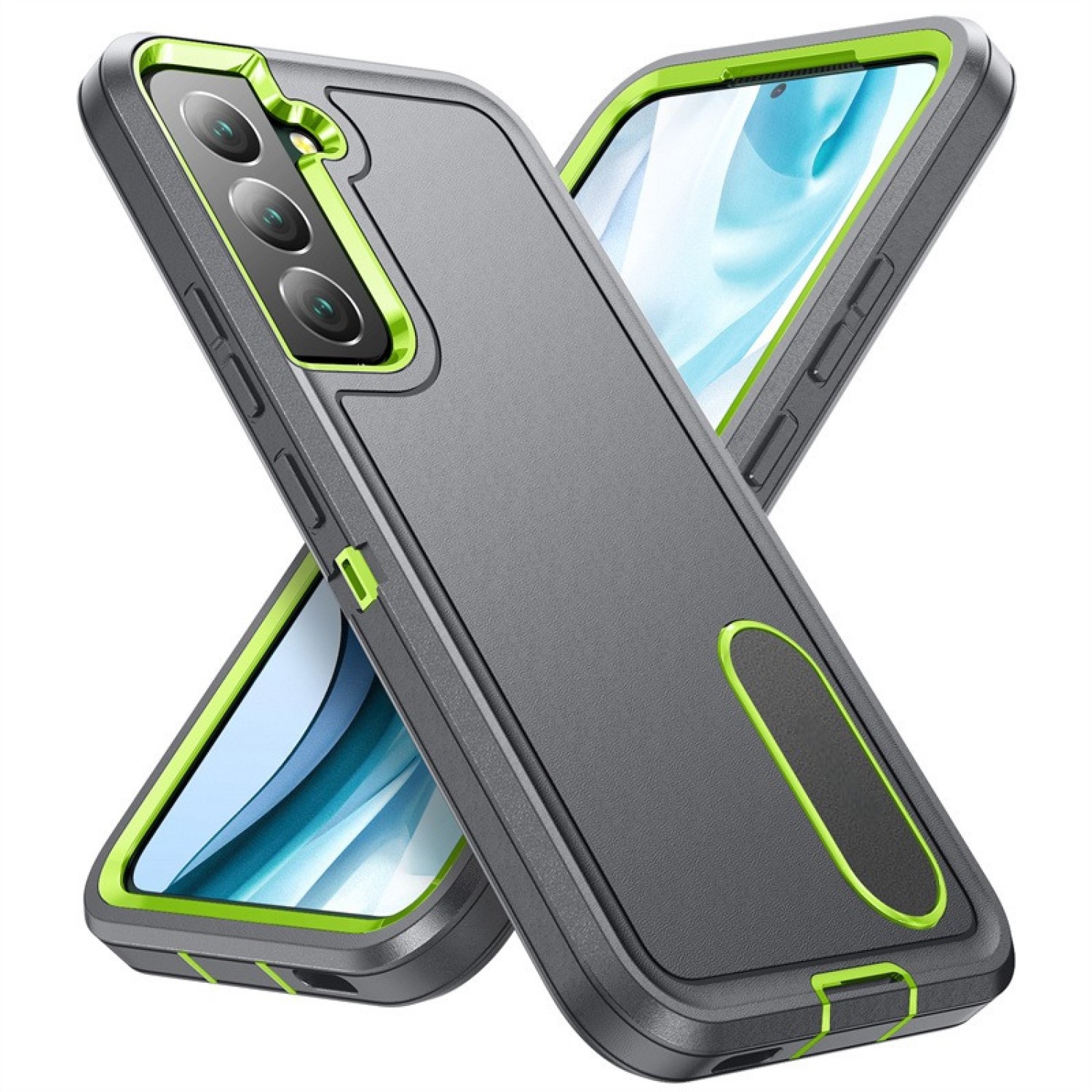 Funda para Samsung Galaxy S22 Ultra 5G de 6.6" Case de 3 Capas Resistente a Golpes y Caidas de Uso Rudo Grado Militar Protección de Cuerpo Completo 360, Carcasa Compatible con Carga Inalambrica con Protector de Pantalla Incluido.