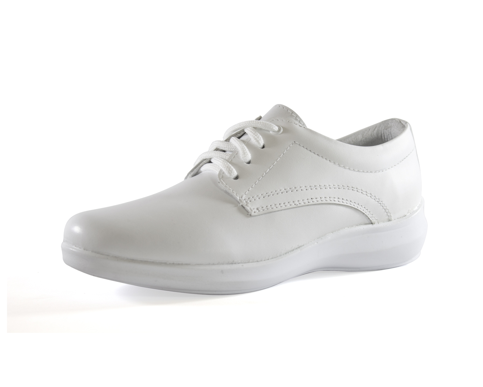 Zapato Botín De Piel Para Mujer Color Blanco
