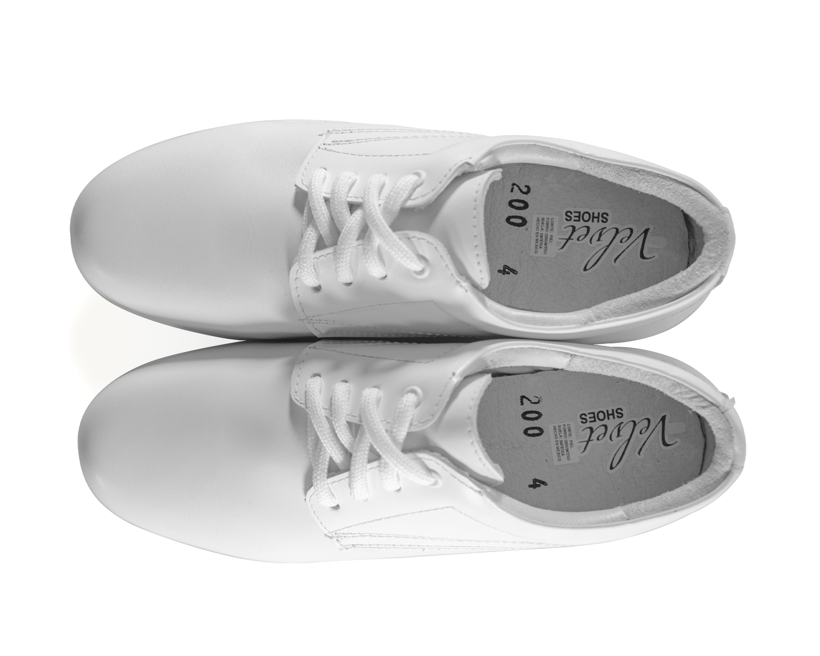 Zapato Botín De Piel Para Mujer Color Blanco