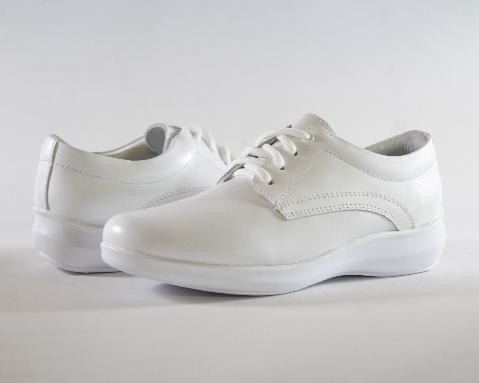 Zapato Botín De Piel Para Mujer Color Blanco