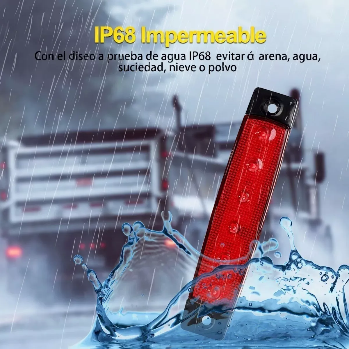 Luces Led Laterales De Rojo Para Camión Remolque 30 Piezas