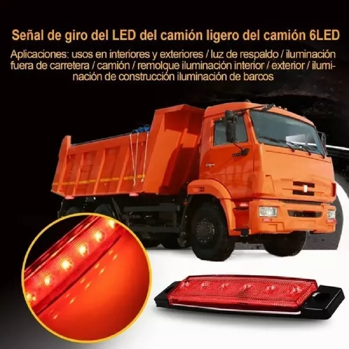 Luces Led Laterales De Rojo Para Camión Remolque 30 Piezas