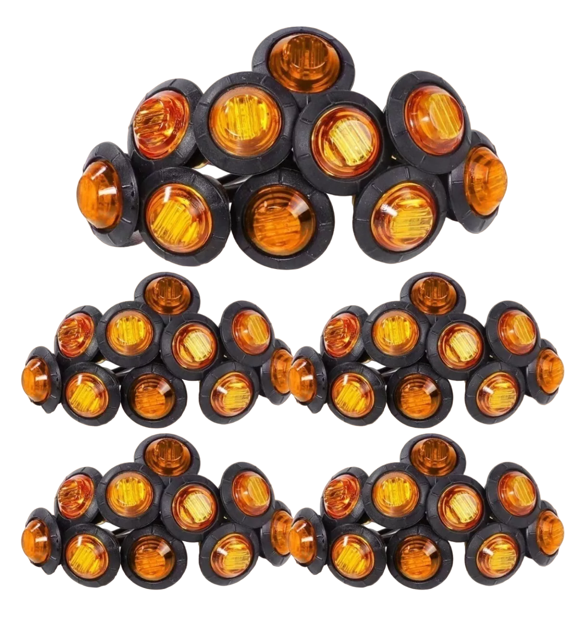 50pzs Plafones Led Cromado Para Camión Trailer Micro 12v