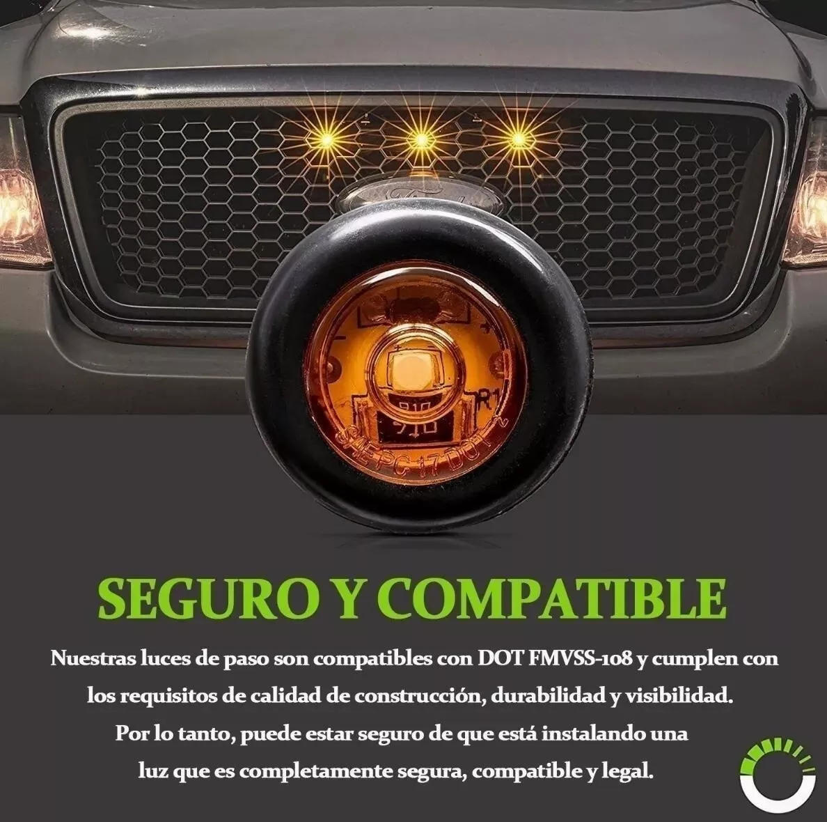 50pzs Plafones Led Cromado Para Camión Trailer Micro 12v