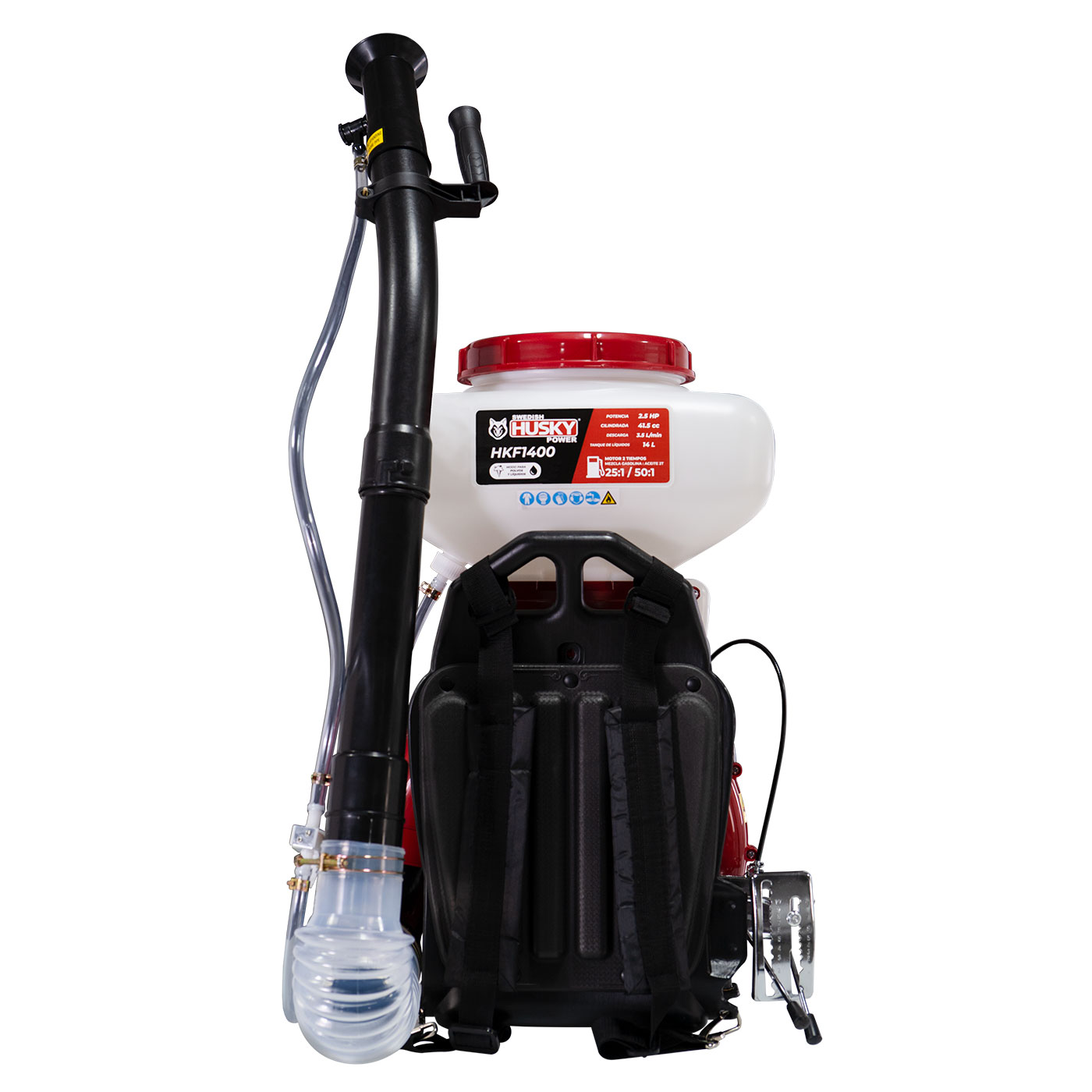 FUMIGADORA ASPERSORA SWEDISH HUSKY POWER P/LIQUIDOS Y POLVOS 14 LITROS 2.5 HP 41.5 CC - HKF1400