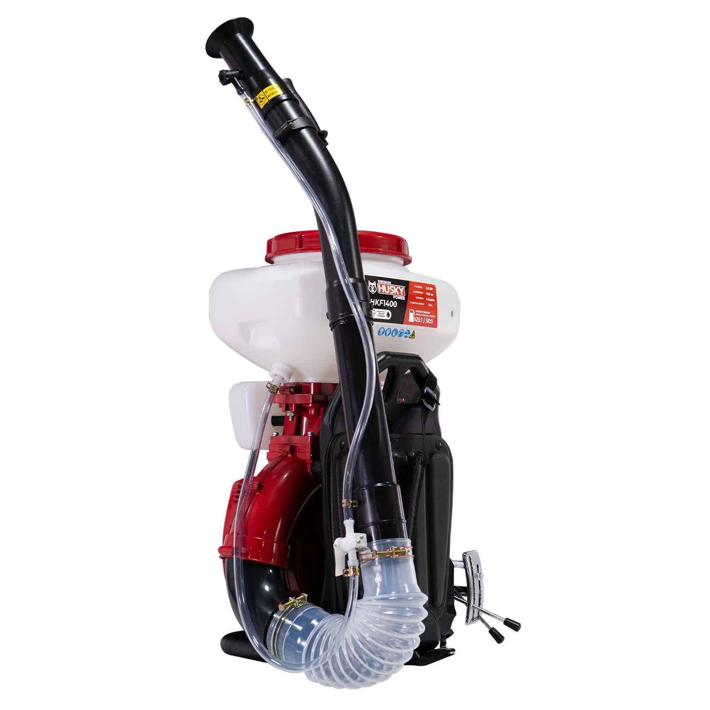 FUMIGADORA ASPERSORA SWEDISH HUSKY POWER P/LIQUIDOS Y POLVOS 14 LITROS 2.5 HP 41.5 CC - HKF1400