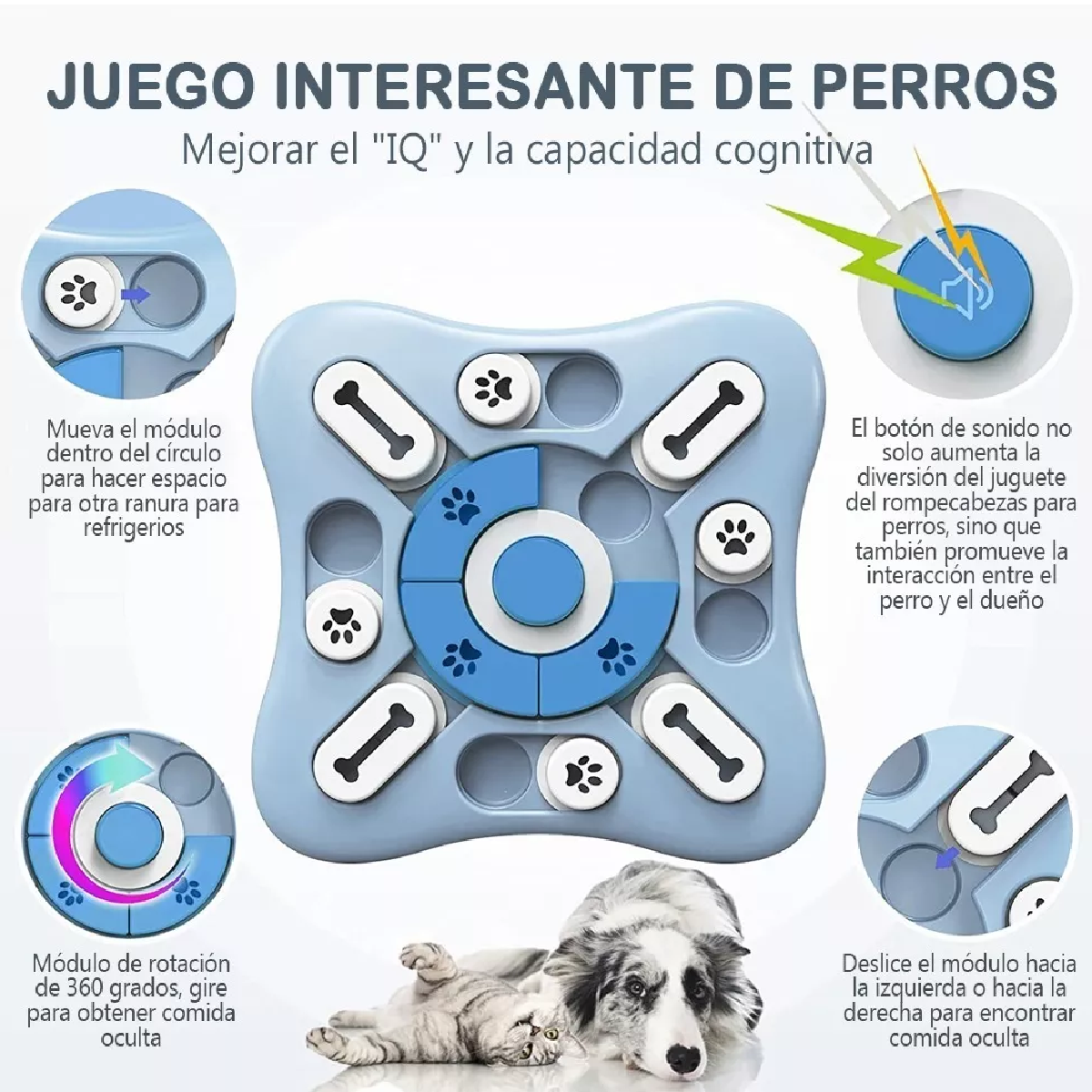 Juguete Interactivo Rompecabezas Dispensador Para Perro Gato