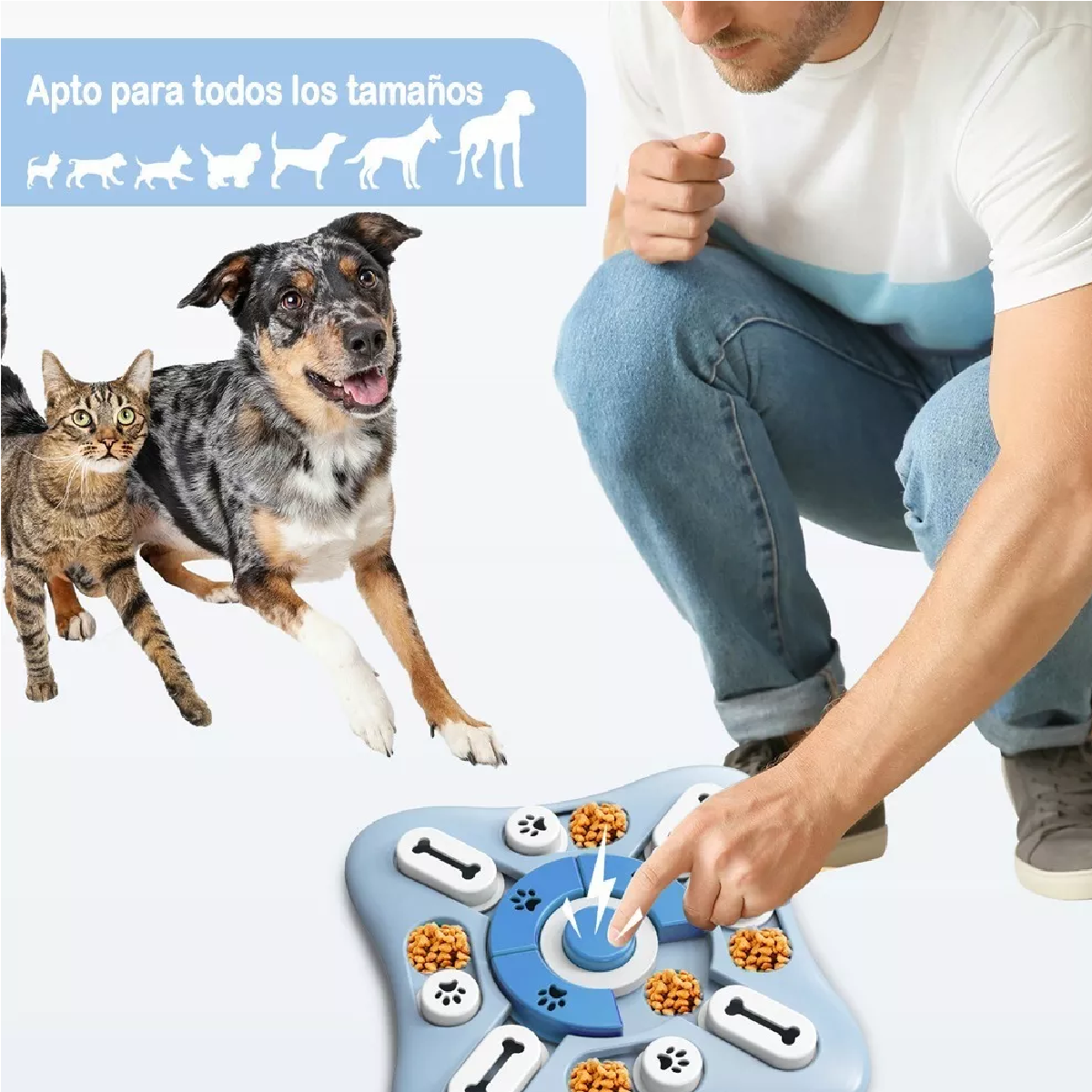 Juguete Interactivo Rompecabezas Dispensador Para Perro Gato