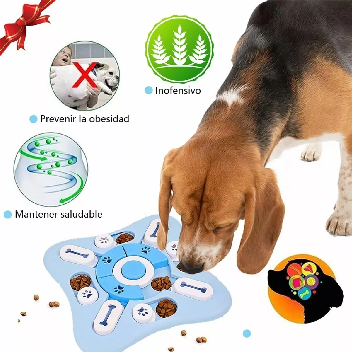 Juguete Interactivo Rompecabezas Dispensador Para Perro Gato